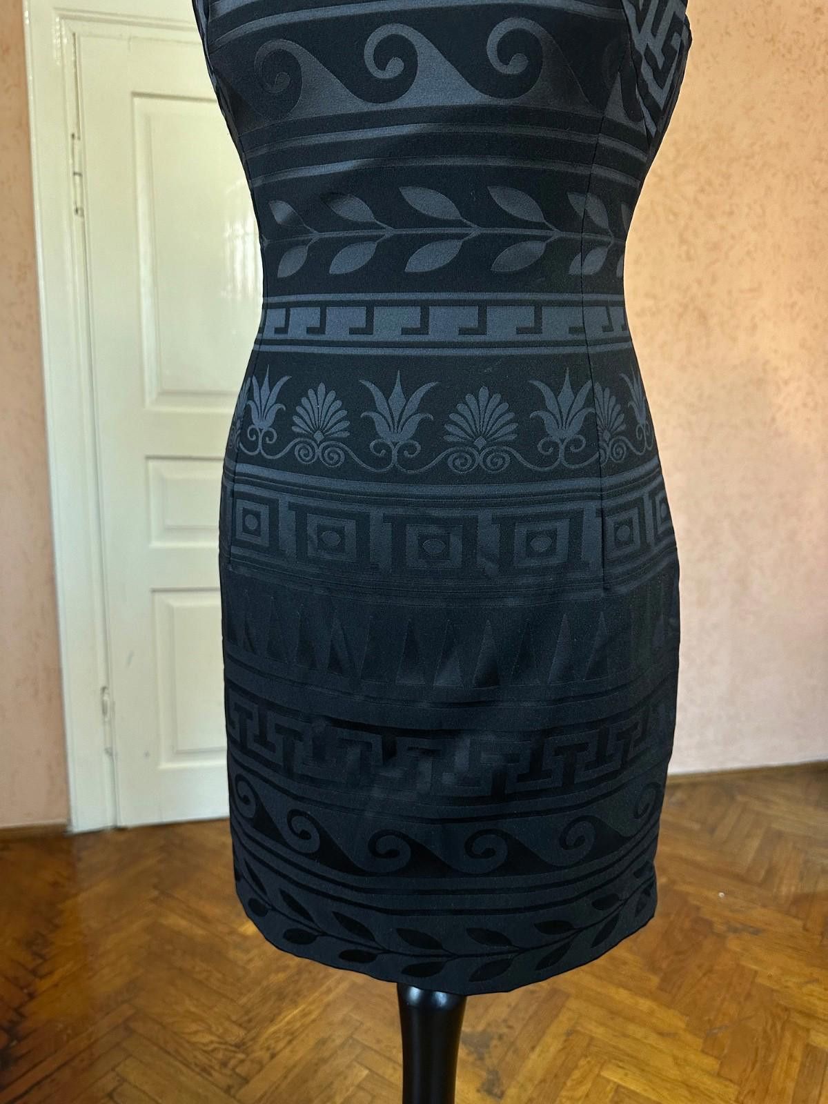 Versace Versace Abito Donna Tessuto Tonal Printed Sheath Dress Size S / US 4 / IT 40 - 3 Thumbnail