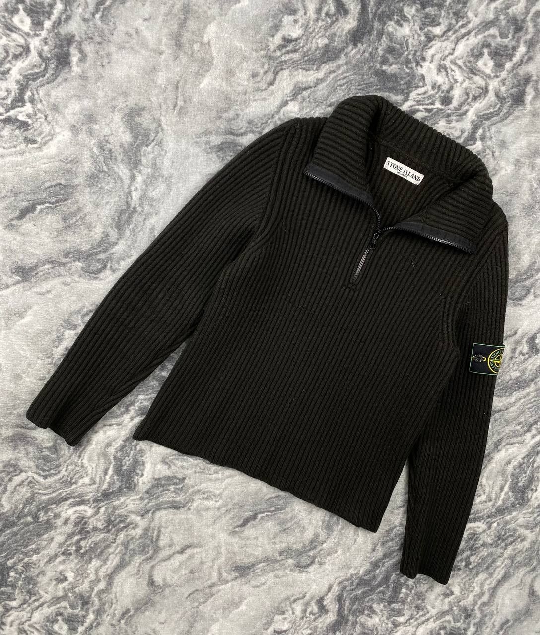 Stone Island Vintage Stone Island 1/4 Zip Knit Ribbed Sweater Men Size S Size US S / EU 44-46 / 1 - 1 Thumbnail
