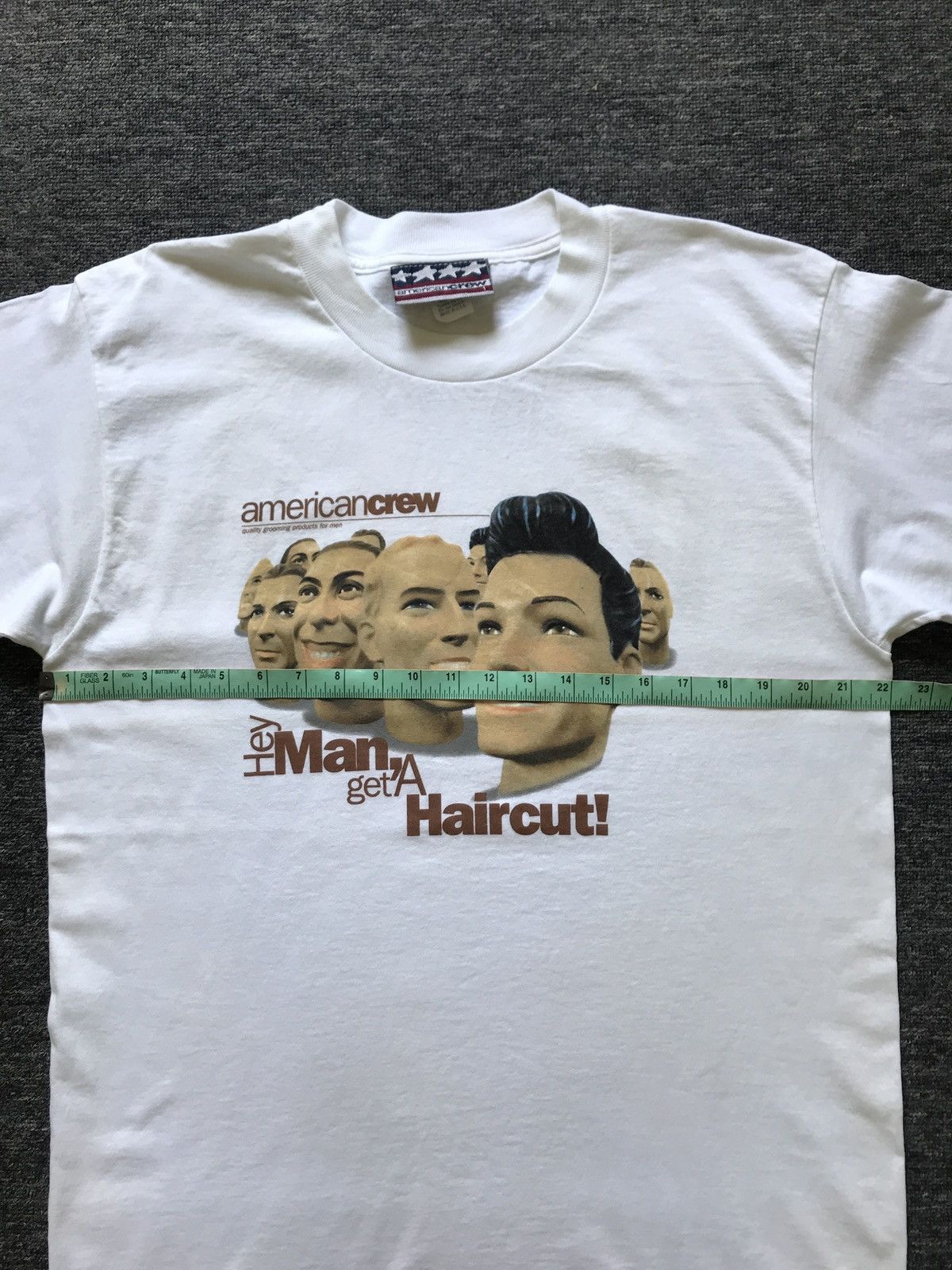 Vintage Vintage 90s American Crew "Haircut" Promo Graphic Art Tees Size US L / EU 52-54 / 3 - 7 Thumbnail