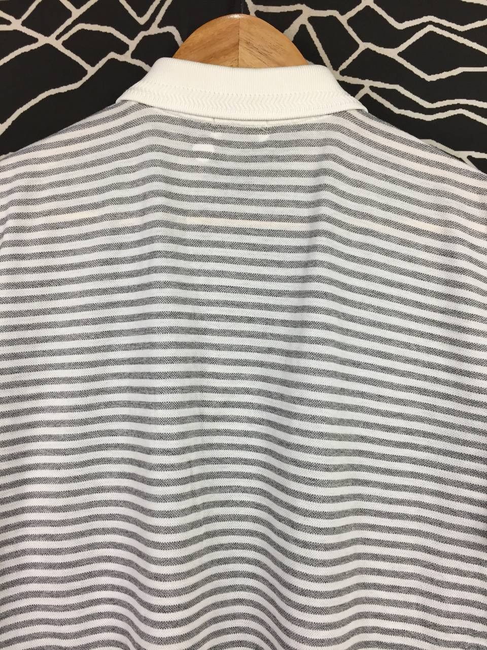 Lanvin Vtg Lanvin Classique Striped Pocket Luxury Polo Shirt Size US M / EU 48-50 / 2 - 9 Thumbnail