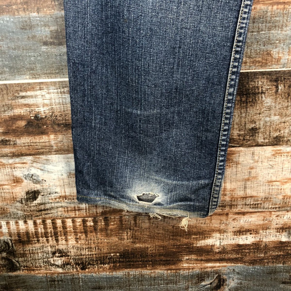Levi's Levis 533 Blue Denim ripped distressed Pants #A2609 Size US 36 / EU 52 - 20 Thumbnail
