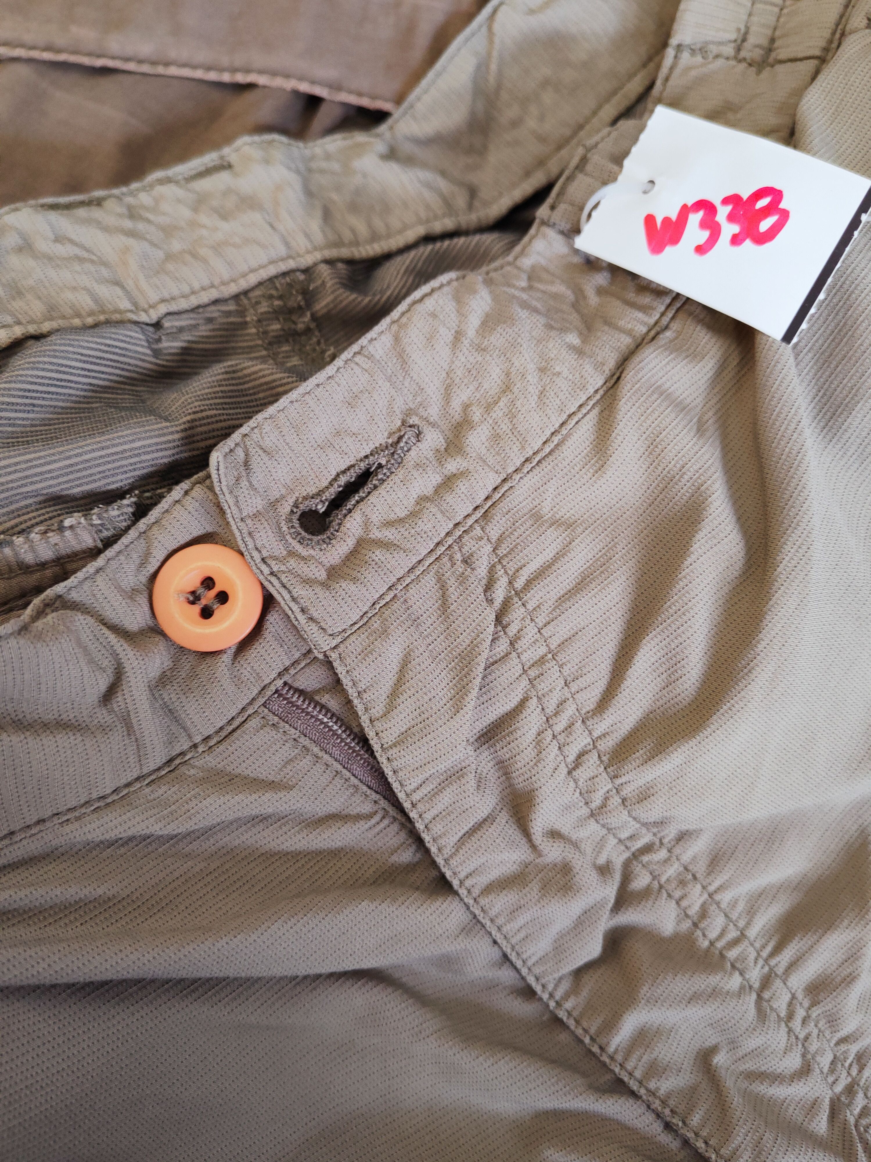 Japanese Brand Yellow Stone Beige Multipocket Sweatpants #W338 Size US 35 - 19 Thumbnail