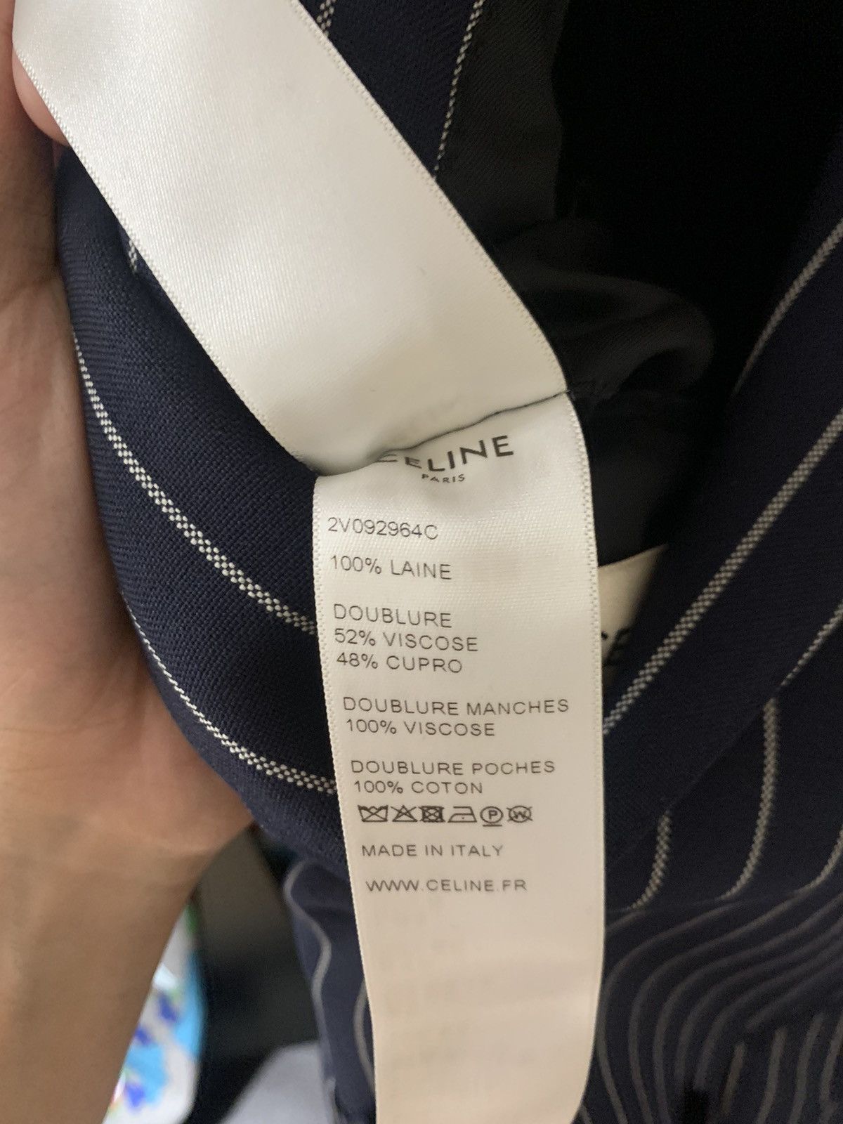 Celine Celine 2019SS Navy Tennis Stripe Blazer Size US S / EU 44-46 / 1 - 5 Thumbnail
