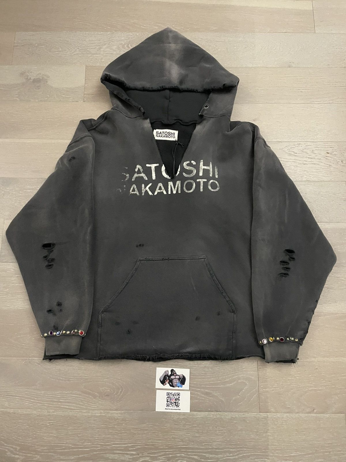 Satoshi Nakamoto Satoshi Nakamoto Destructo Black Hoodie Size US XL / EU 56 / 4 - 2 Thumbnail
