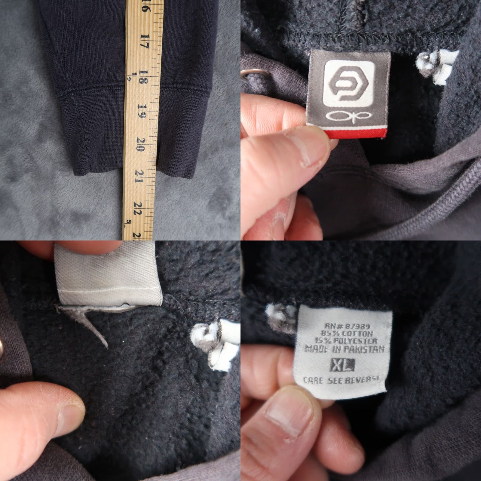 Ocean Pacific VINTAGE OP Ocean Pacific Blue Logo Hoodie XL Sweatshirt Mens Pullover Hoodie, Y2K, 2000s, Cotton Blend, Hooded, Logo, Long Sleeve, Drawstring, Blue Size US XL / EU 56 / 4 - 9 Thumbnail
