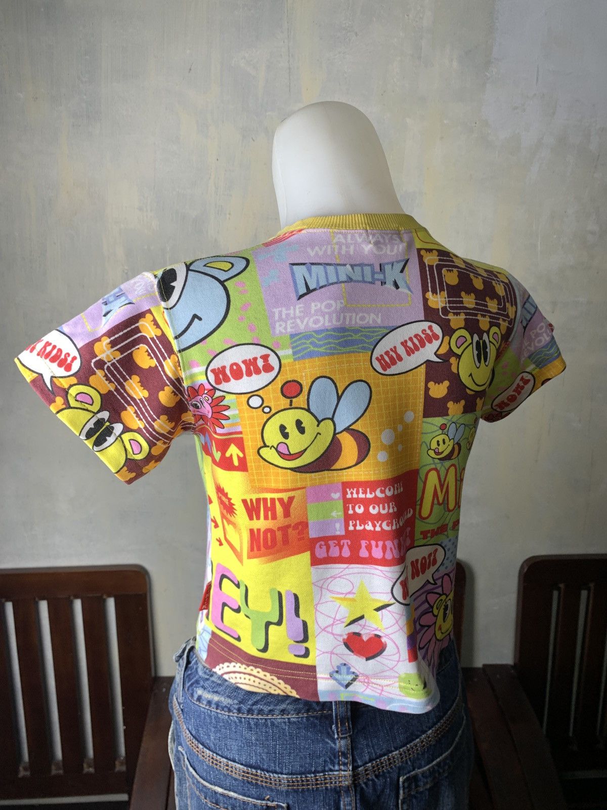 Other 2000s Mini-K Japan Cute Pop Multigraphic Cropped Babby Tee Size S / US 4 / IT 40 - 4 Thumbnail