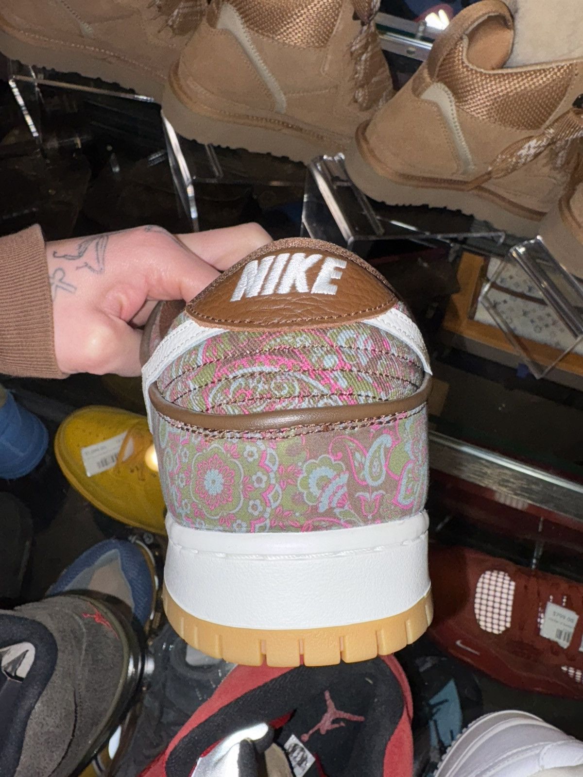 Nike SB SB Dunk Low Paisley Brown DS OG Size 14 Size US 14 / EU 47 - 4 Thumbnail