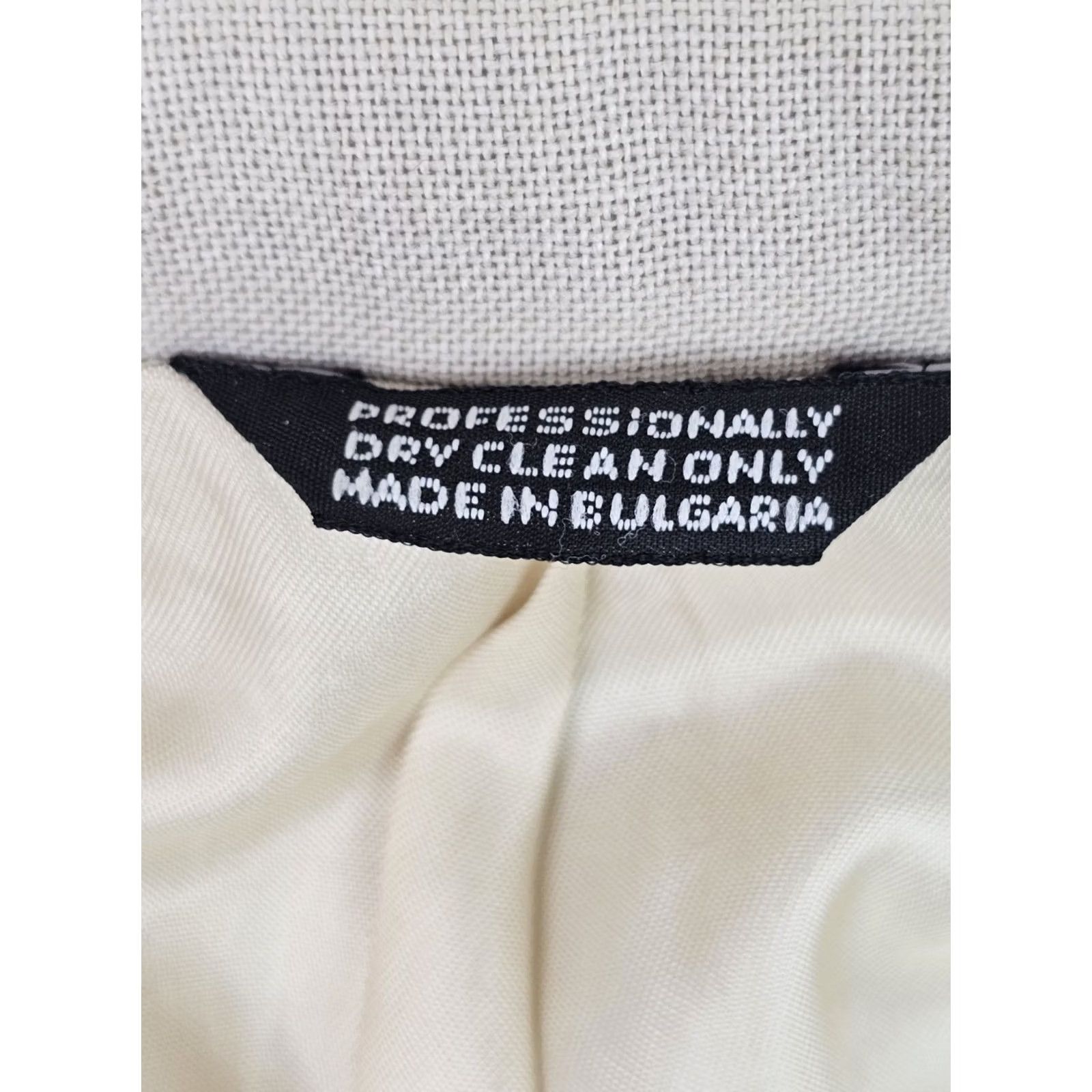 Vintage VINTAGE Wall Street Collection Blazer Coat Worsted Wool Dacron Ivory Cream 44R Men Regular Chest 46" Navy?? Size 44R - 5 Thumbnail