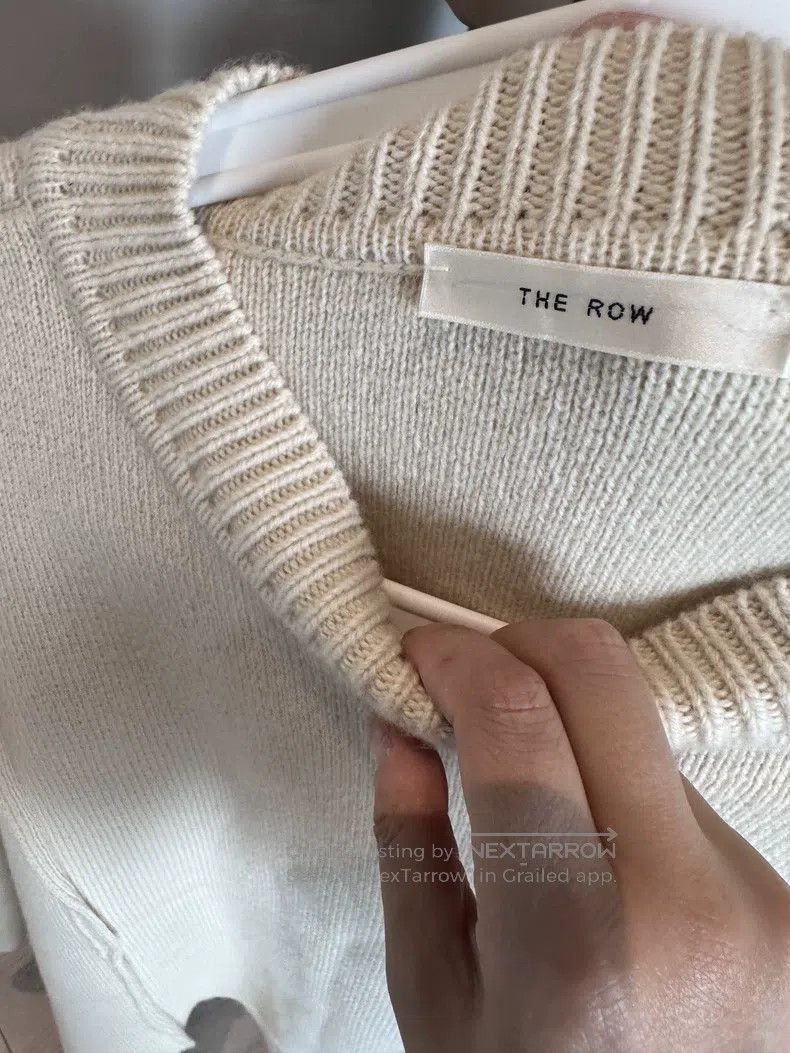The Row The Row Irregular off-white cashmere sweater Size XS / US 0-2 / IT 36-38 - 6 Thumbnail