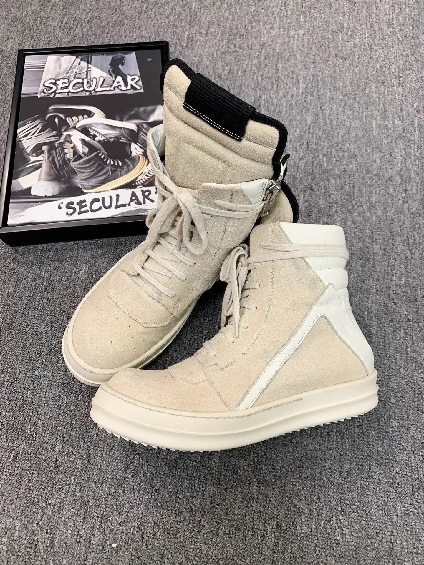 Rick Owens Rick Owens Mainline Desert Inverted Triangle Sneakers K34 Size US 8 / IT 38 - 1 Thumbnail