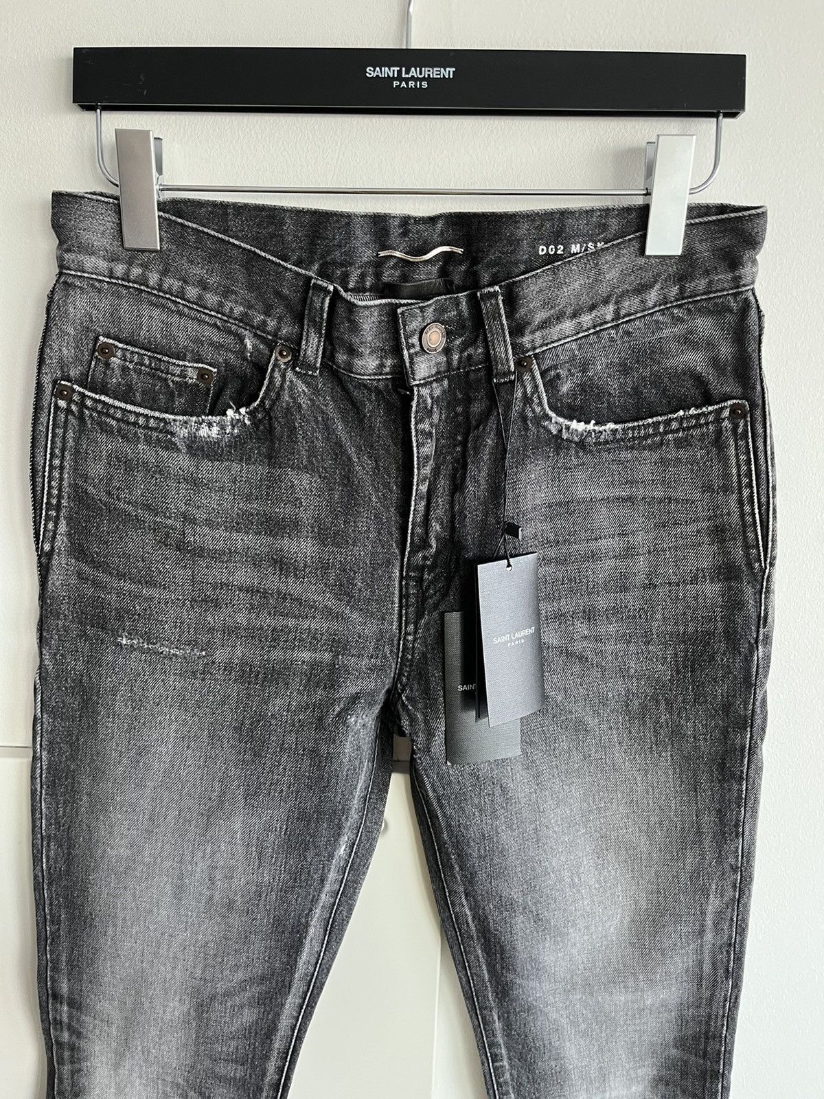 Saint Laurent Paris Saint Laurent Super Runway Skinny D02 Denim Jeans Size US 30 / EU 46 - 6 Thumbnail