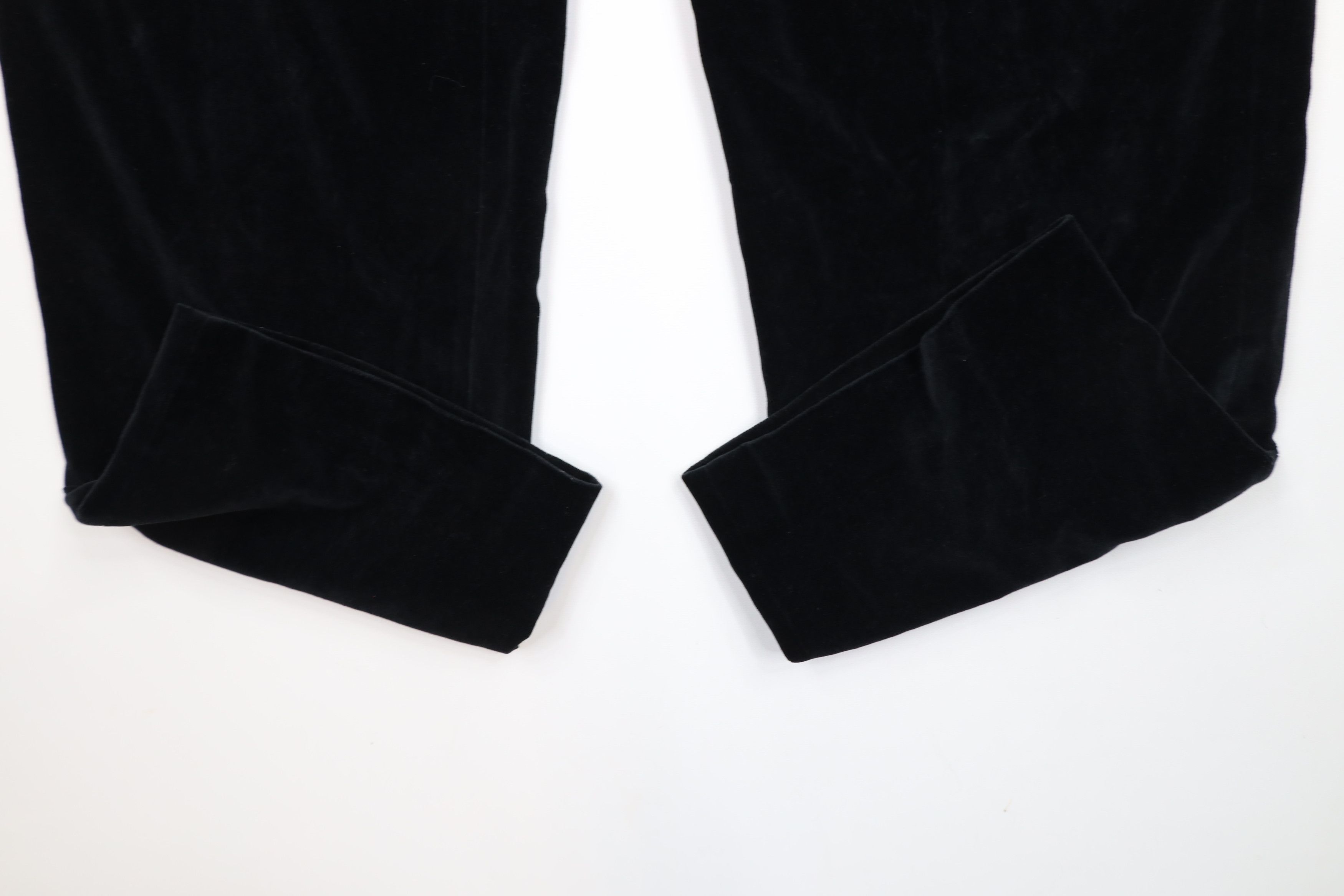 Ralph Lauren × Vintage Vintage 80s 90s Ralph Lauren Wide Leg Velvet Pants USA Size US 34 / EU 50 - 5 Thumbnail