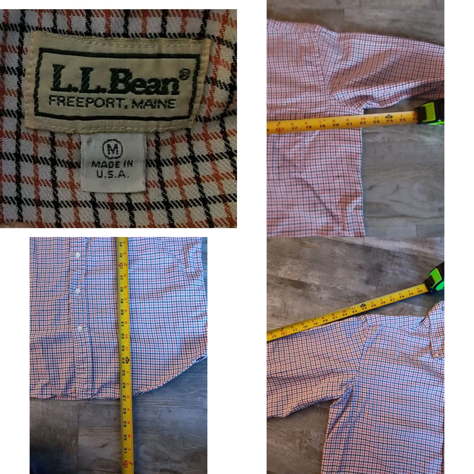 Vintage VINTAGE L.L. Bean Button-Up Shirt Mens M Red Black White Check Long Sleeve USA Made Retro Size US M / EU 48-50 / 2 - 8 Thumbnail