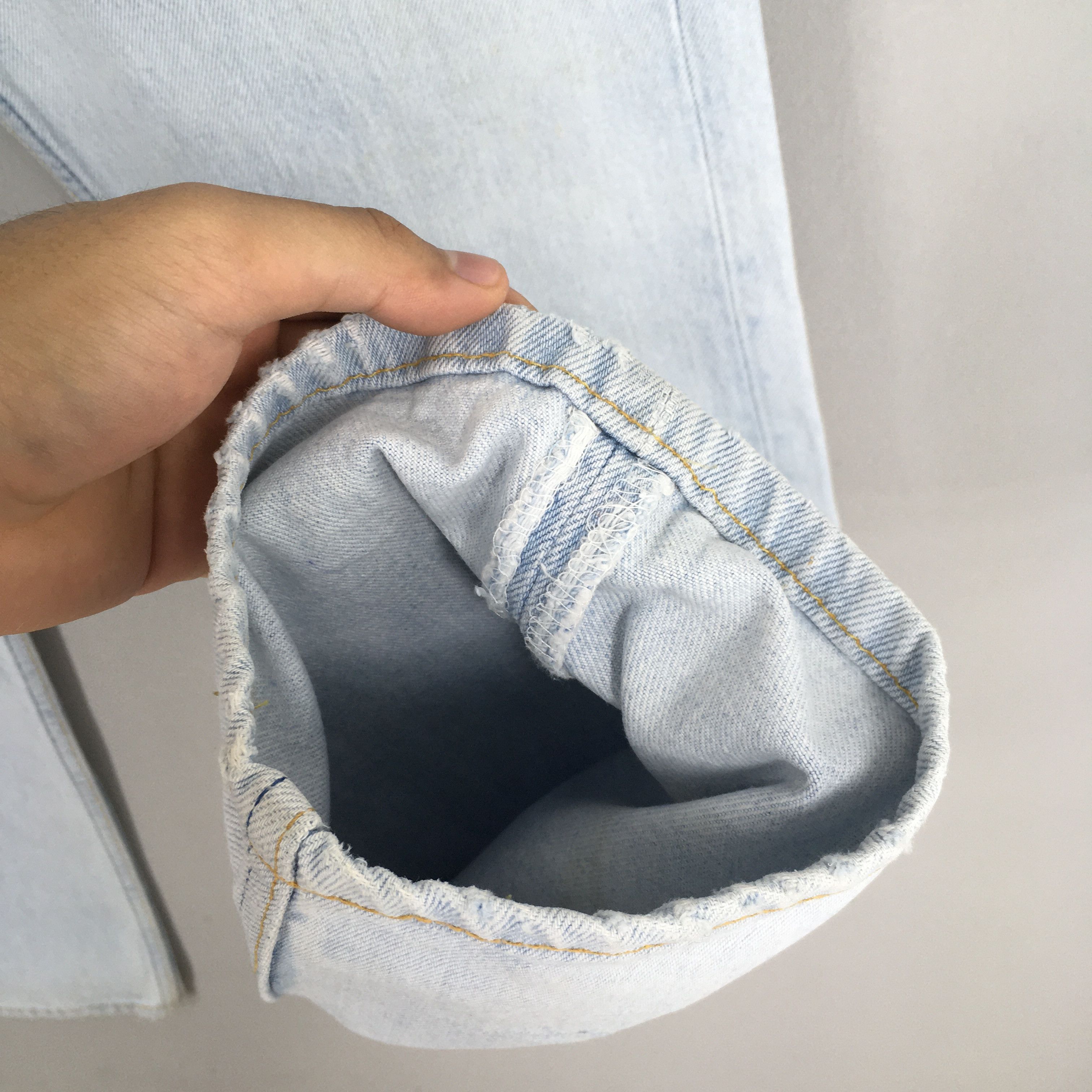 Levi's Size 29x31 Vintage 90s Levi's 501 Faded Blue Jeans S1787 Size US 29 - 5 Thumbnail