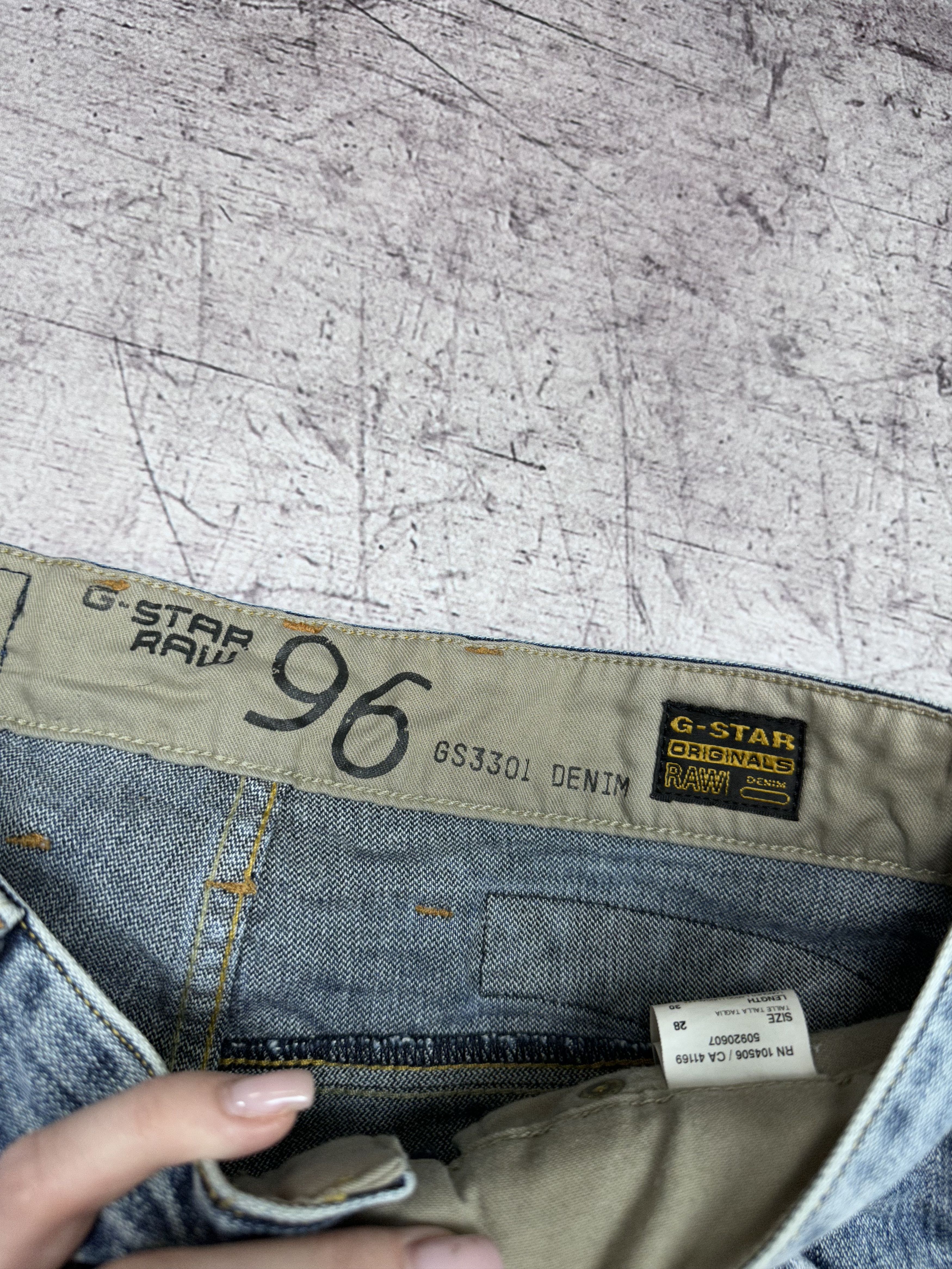 G-Star × Vintage G Star Raw Vintage Mens Denim Pants Double Knee Jeans Size US 28 / EU 44 - 6 Thumbnail