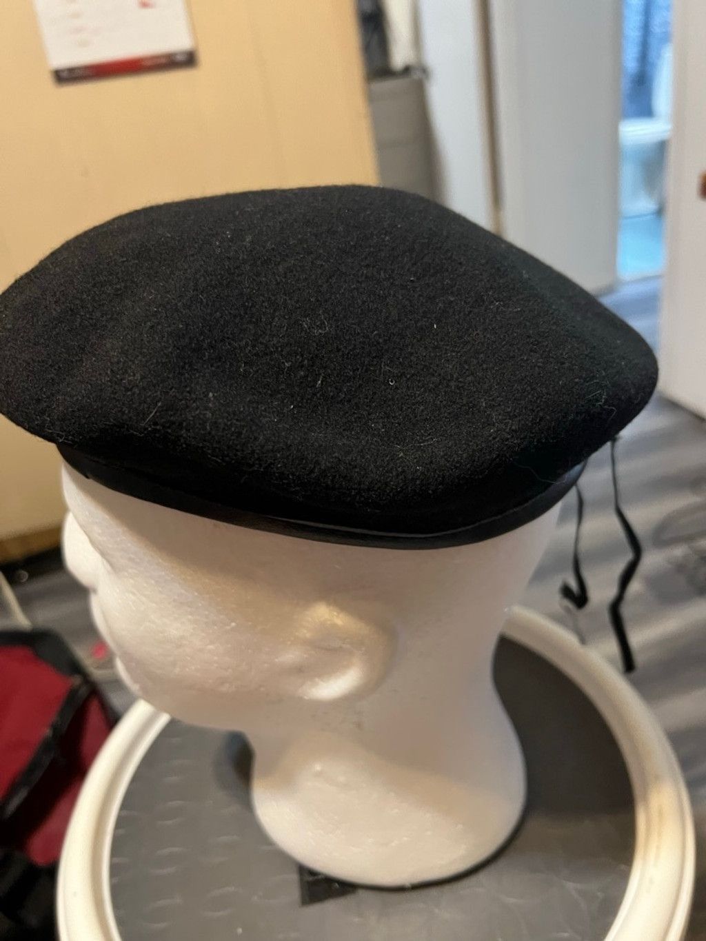 The Unbranded Brand Women's Black Wool Basque Beret One Size Size ONE SIZE - 2 Thumbnail