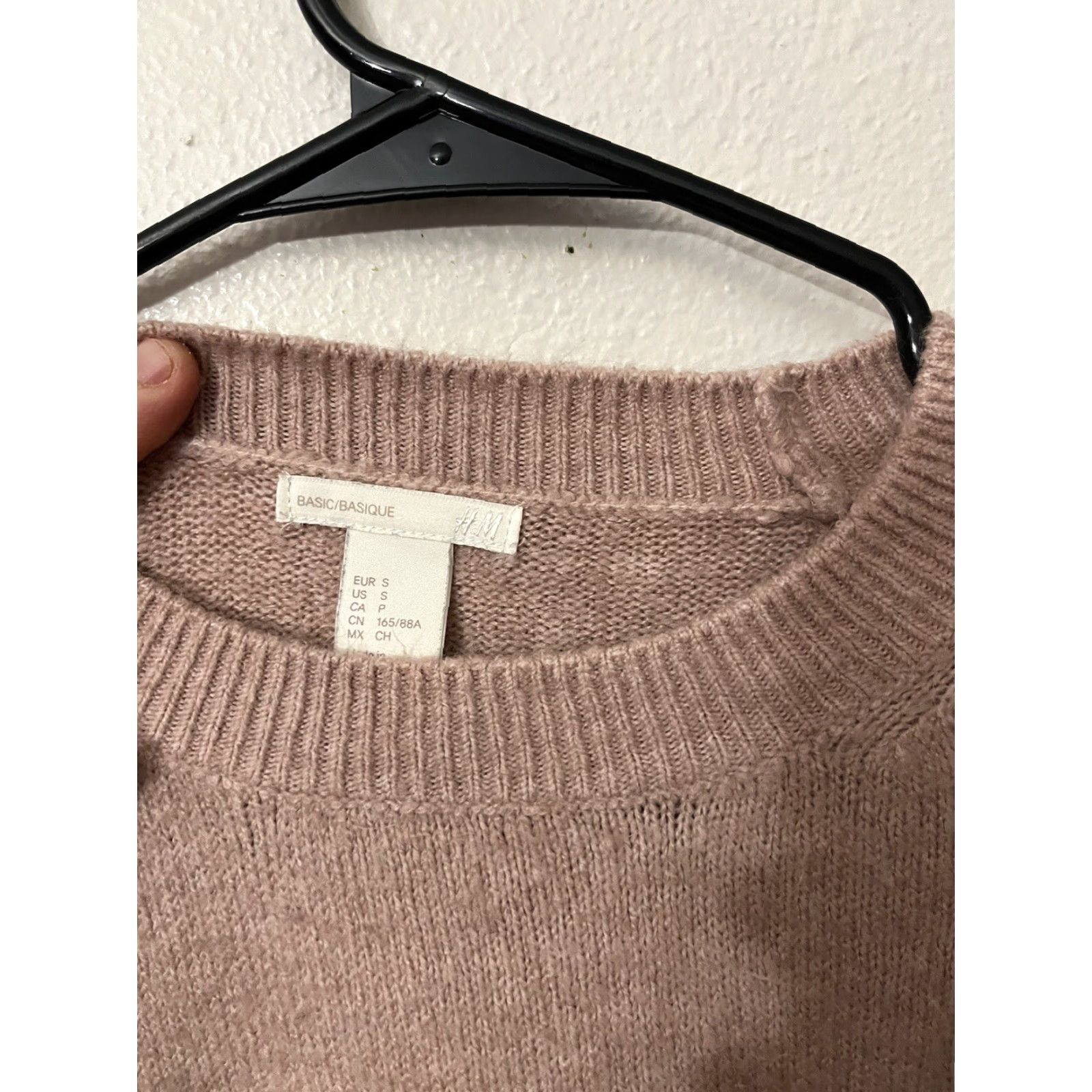 H&M H&M Womens Pullover Sweater Pink Long Sleeve Crew Neck Small Acrylic Blend Size S / US 4 / IT 40 - 2 Thumbnail