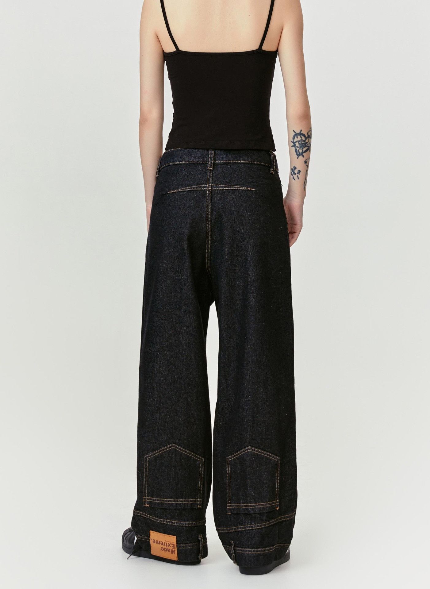 Japanese Brand American retro washed distressed loose straight leg jeans Size US 32 / EU 48 - 4 Thumbnail
