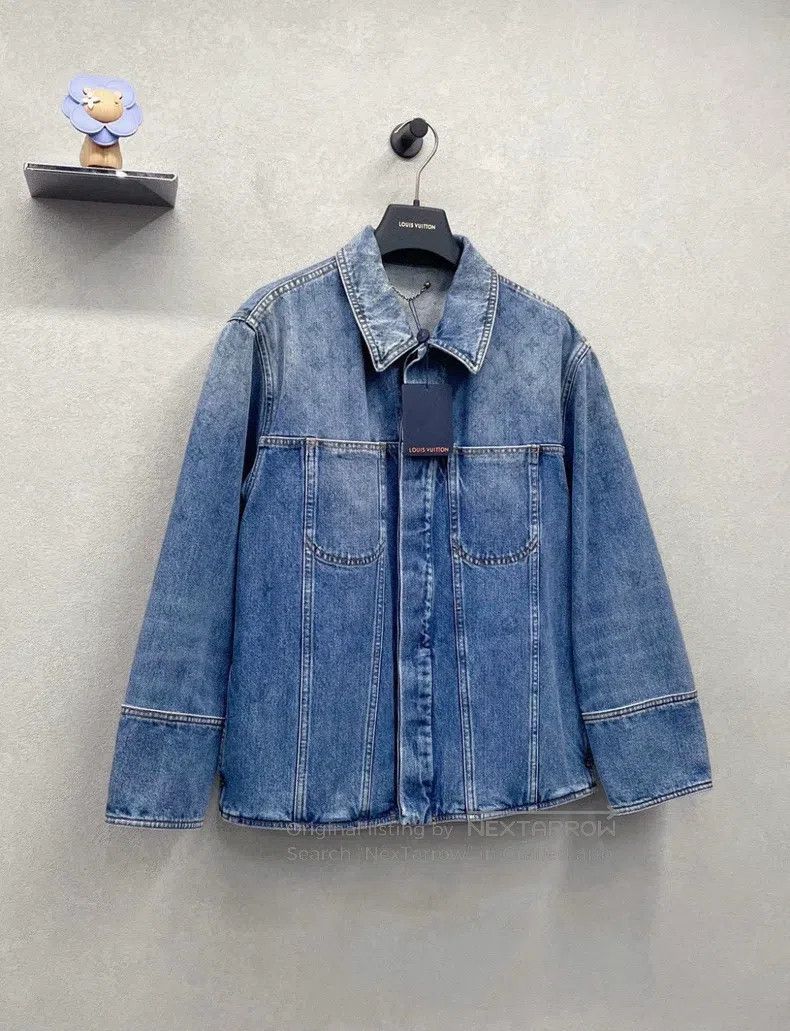 Louis Vuitton Louis Vuitton Retro Worn Denim Jacket Size US L / EU 52-54 / 3 - 3 Thumbnail