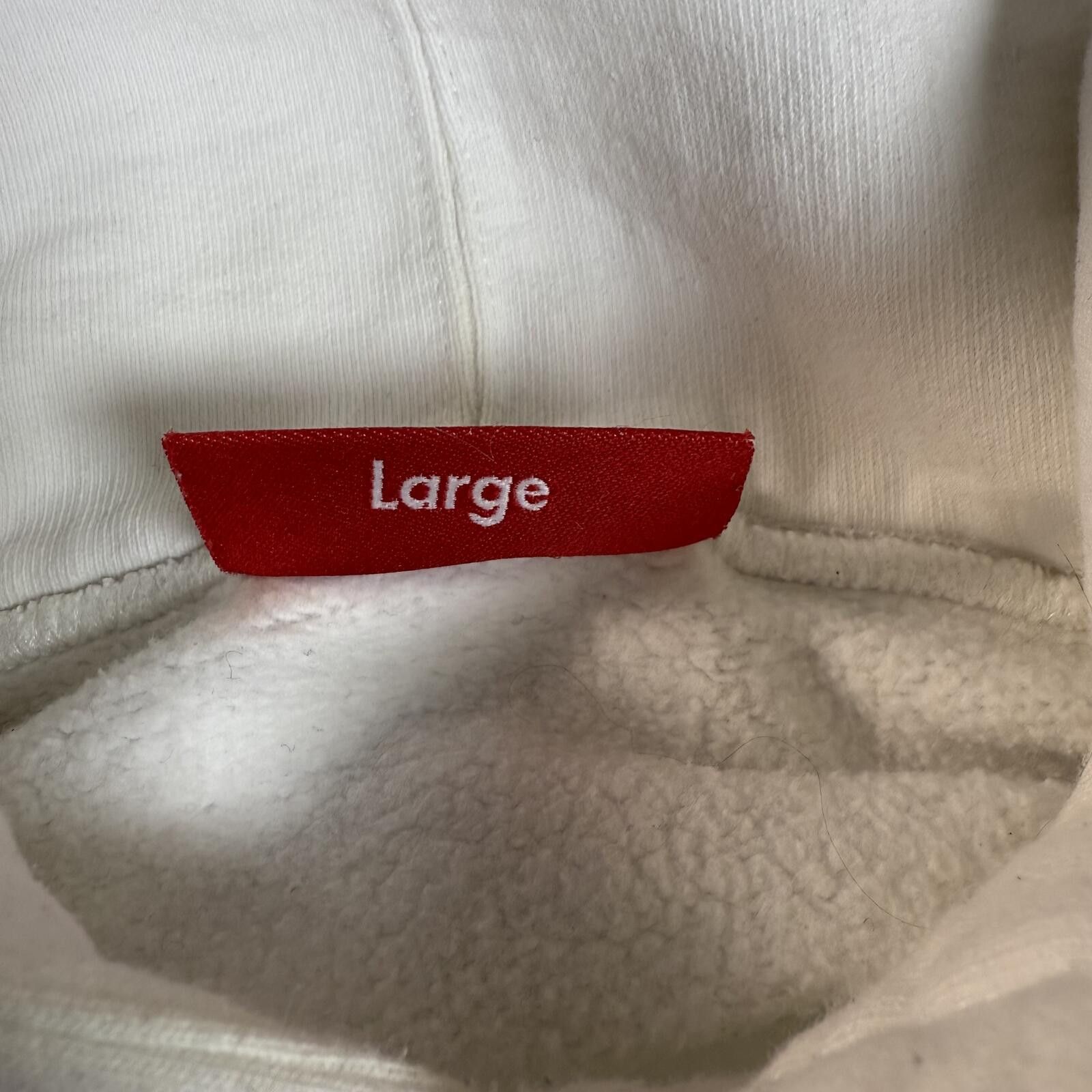 Supreme Supreme Striped Logo Pullover Hoodie White Large Size US L / EU 52-54 / 3 - 5 Thumbnail