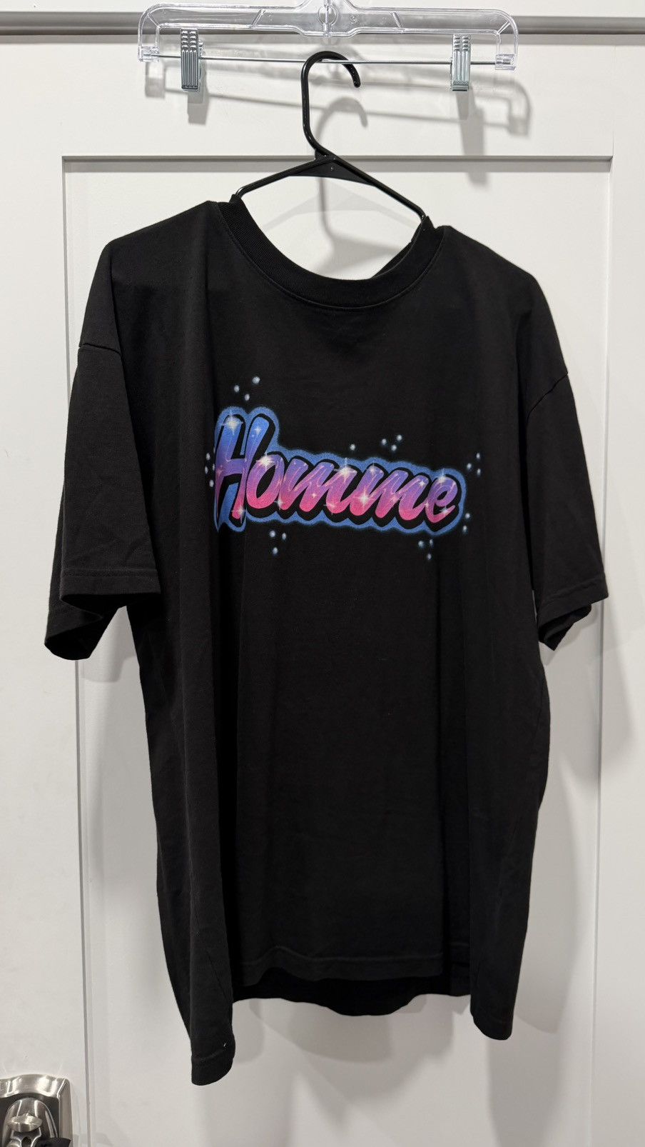 Homme + Femme La HOMME FEMME CLASSIC BUBBLE LOGO LETTERING TSHIRT Size US L / EU 52-54 / 3 - 1 Thumbnail