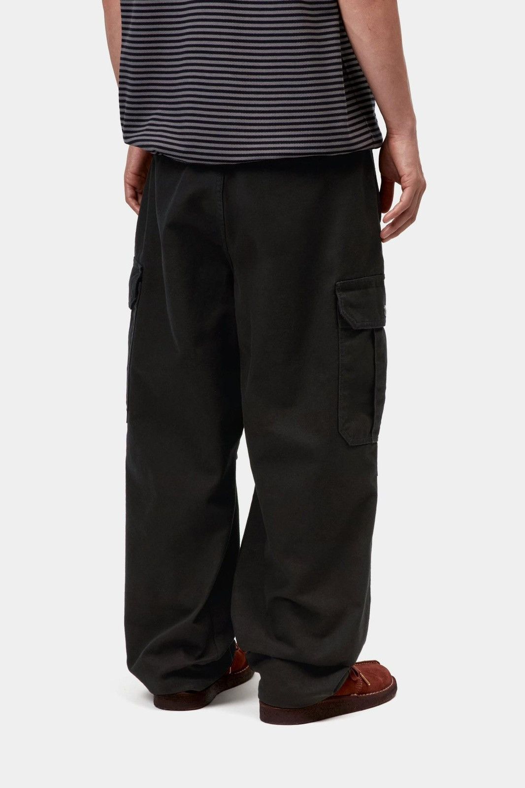 Carhartt Wip Stanton Cargo Pant in Black (Stone Washed) Size US 33 - 2 Thumbnail