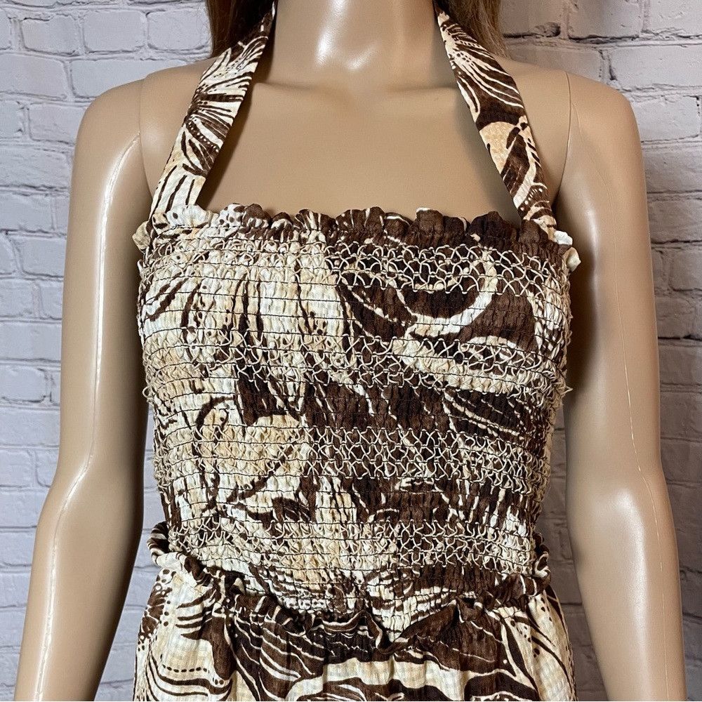 Sam Edelman NWT New $139 Sam Edelman Floral Smocked Slit-Front Halter M Size S / US 4 / IT 40 - 8 Thumbnail