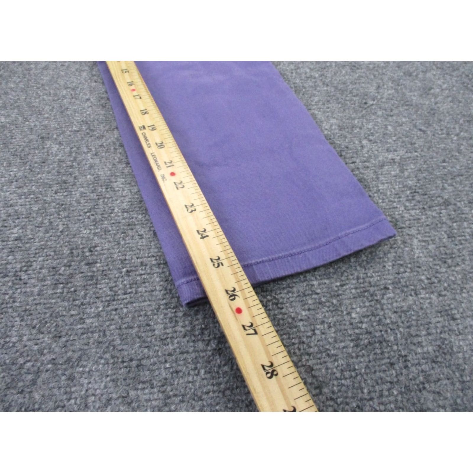 Tory Burch Tory Burch Jeans Womens 27 Purple Alexa Cropped Skinny Casual Classic Preppy Jeans Size 27" / US 4 / IT 40 - 4 Thumbnail