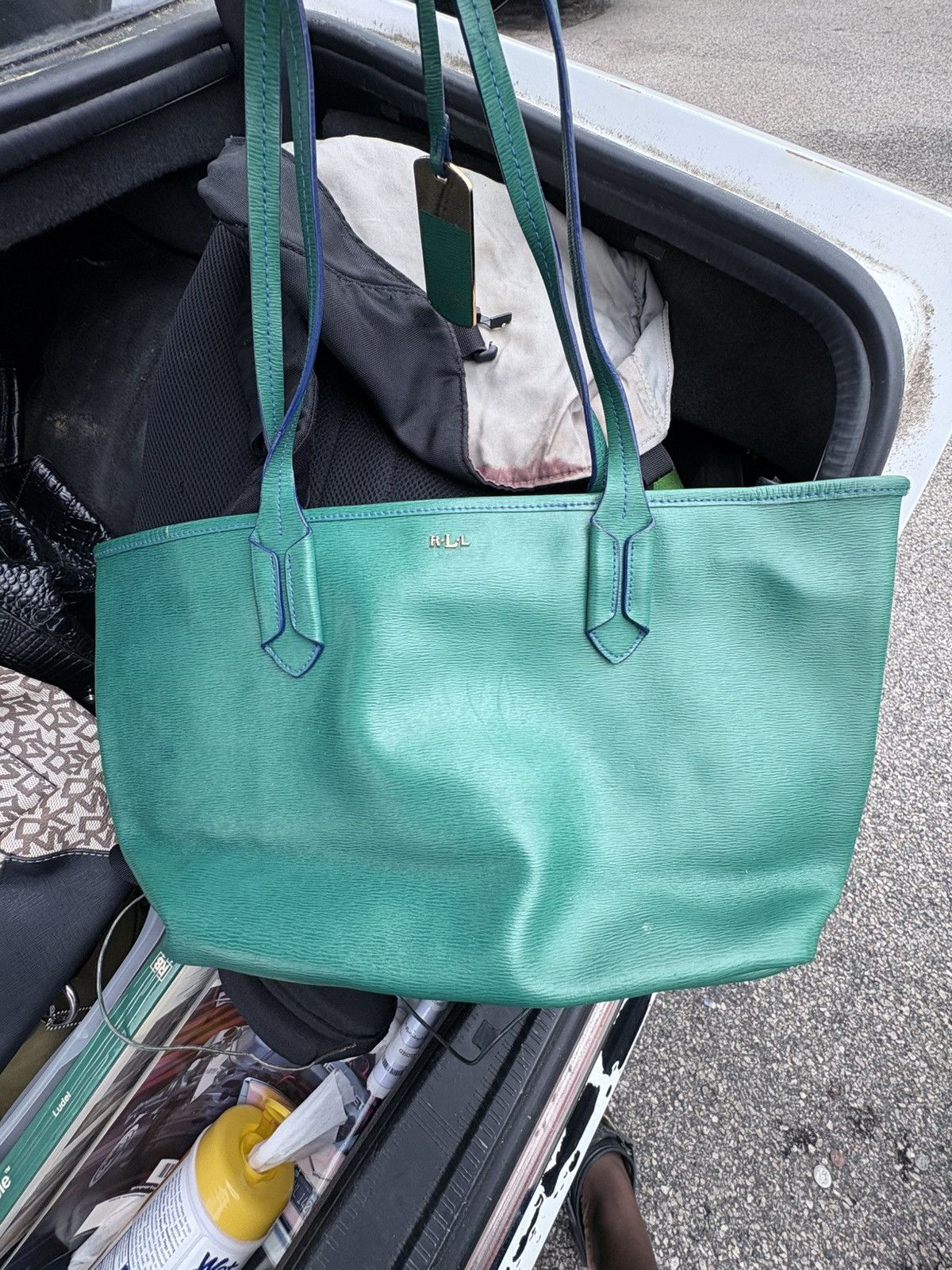Ralph Lauren Green RL Shoulder Bag Size ONE SIZE - 1 Thumbnail