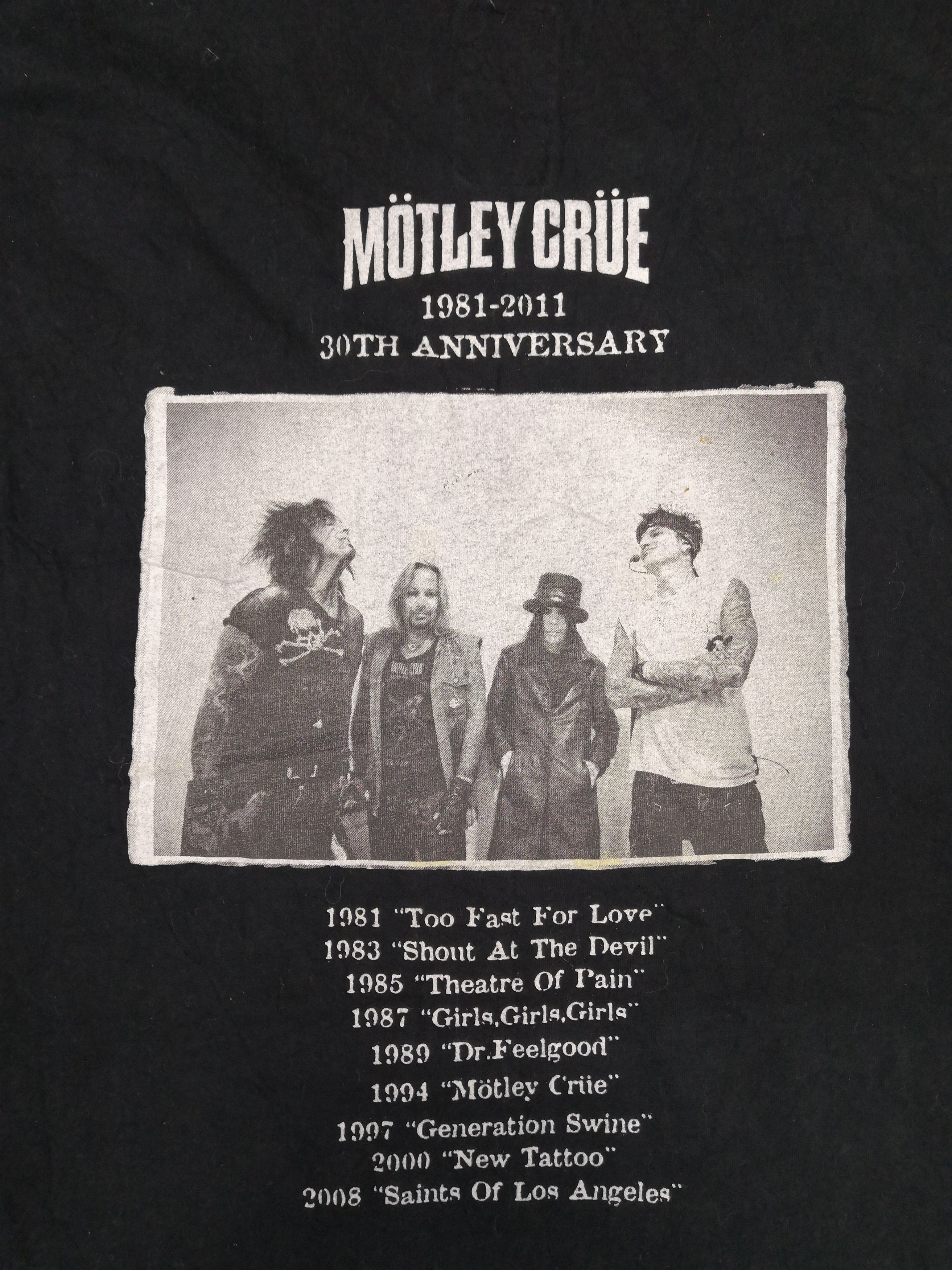 90's Motley Crue X Neighborhood T-Shirt 30th Anniversary .