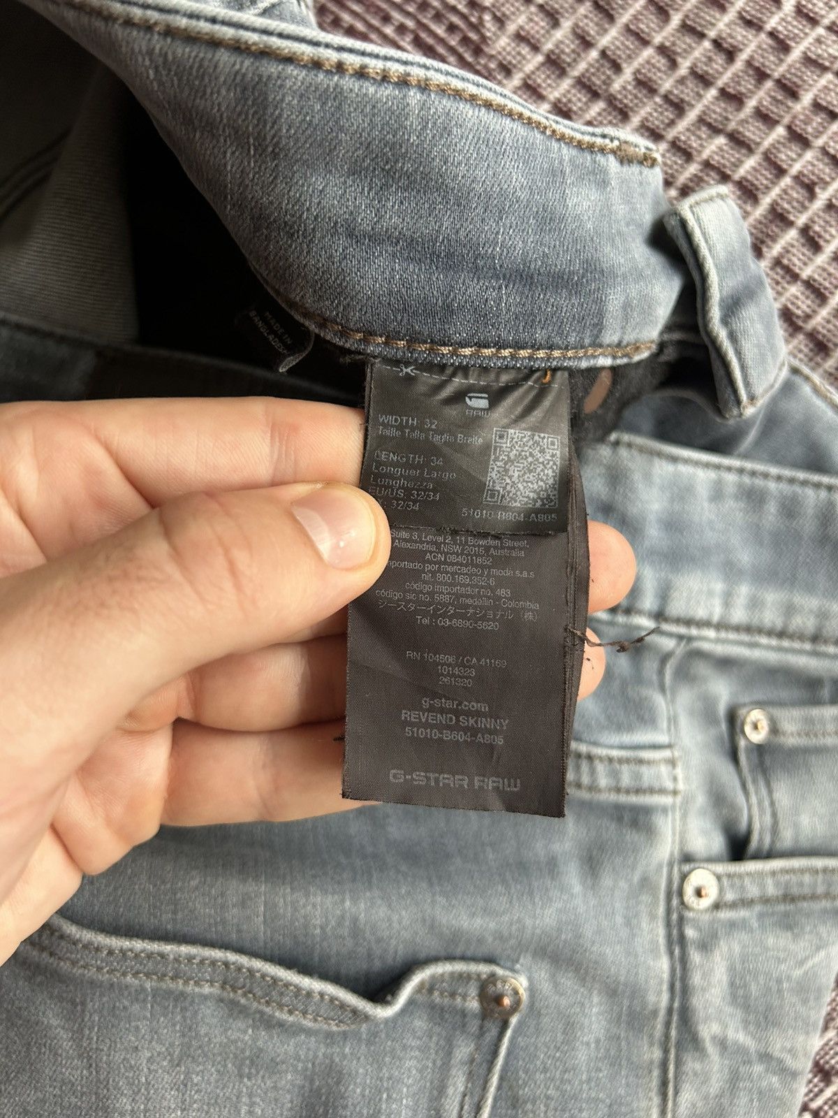 G-Star G-Star Raw Reverd Skinny Denim Jeans Mens Faded Thrashed W32 Size US 32 / EU 48 - 14 Thumbnail