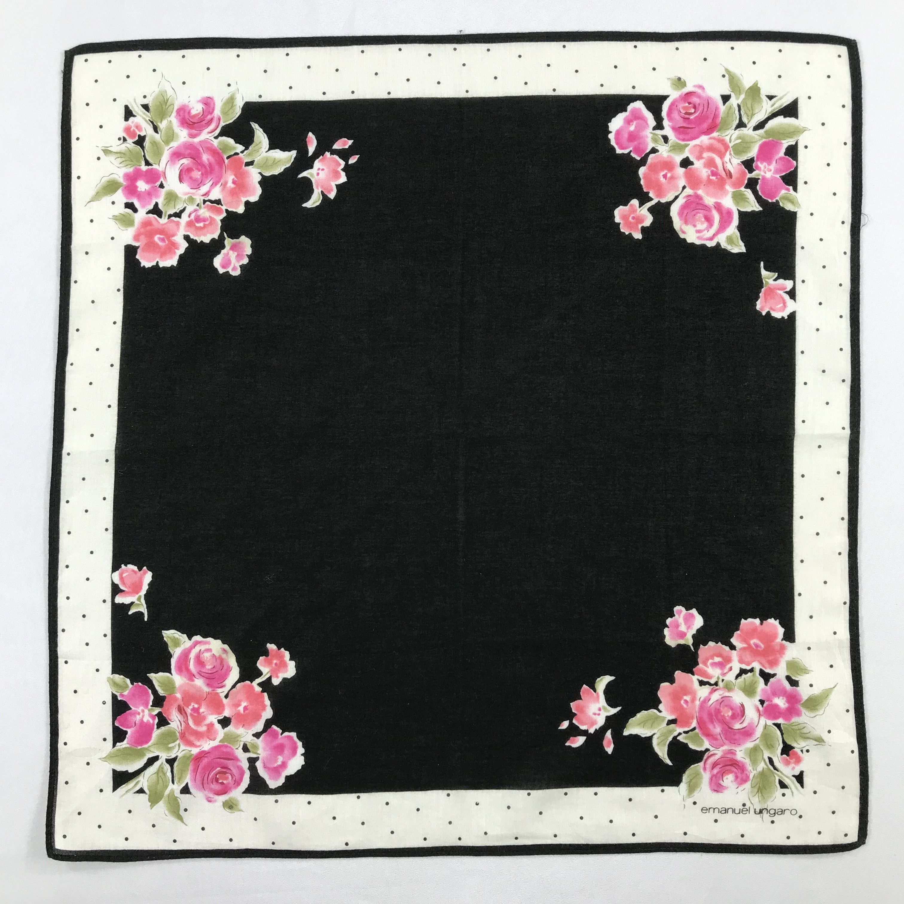Emanuel Ungaro × Vintage Emanuel Ungaro Bandana / Handkerchief / Neckerchief - S1990 Size ONE SIZE - 1 Thumbnail