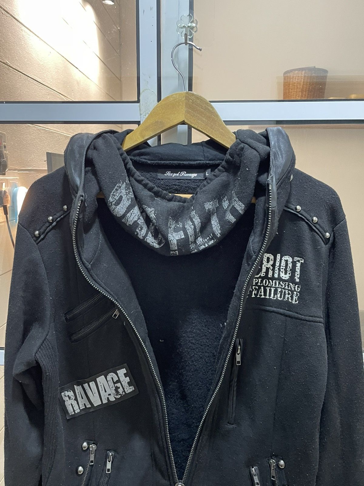 14th Addiction SexPot Revenge Hoodie Studded With Mask Punk Styled Size US L / EU 52-54 / 3 - 14 Thumbnail