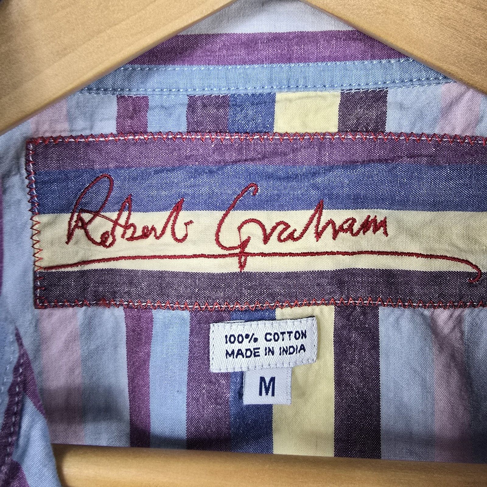 Robert Graham Robert Graham Striped Western Shirt Diamond Pearl Snap Med Size US M / EU 48-50 / 2 - 5 Thumbnail