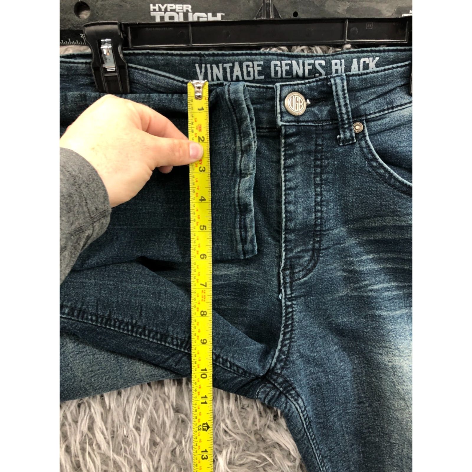 Vintage Vintage Genes Black Jeans Skinny Mens 28x30 Mid Wash Blue Size 28 Cotton Blend Denim 5-Pocket Size US 28 / EU 44 - 4 Thumbnail