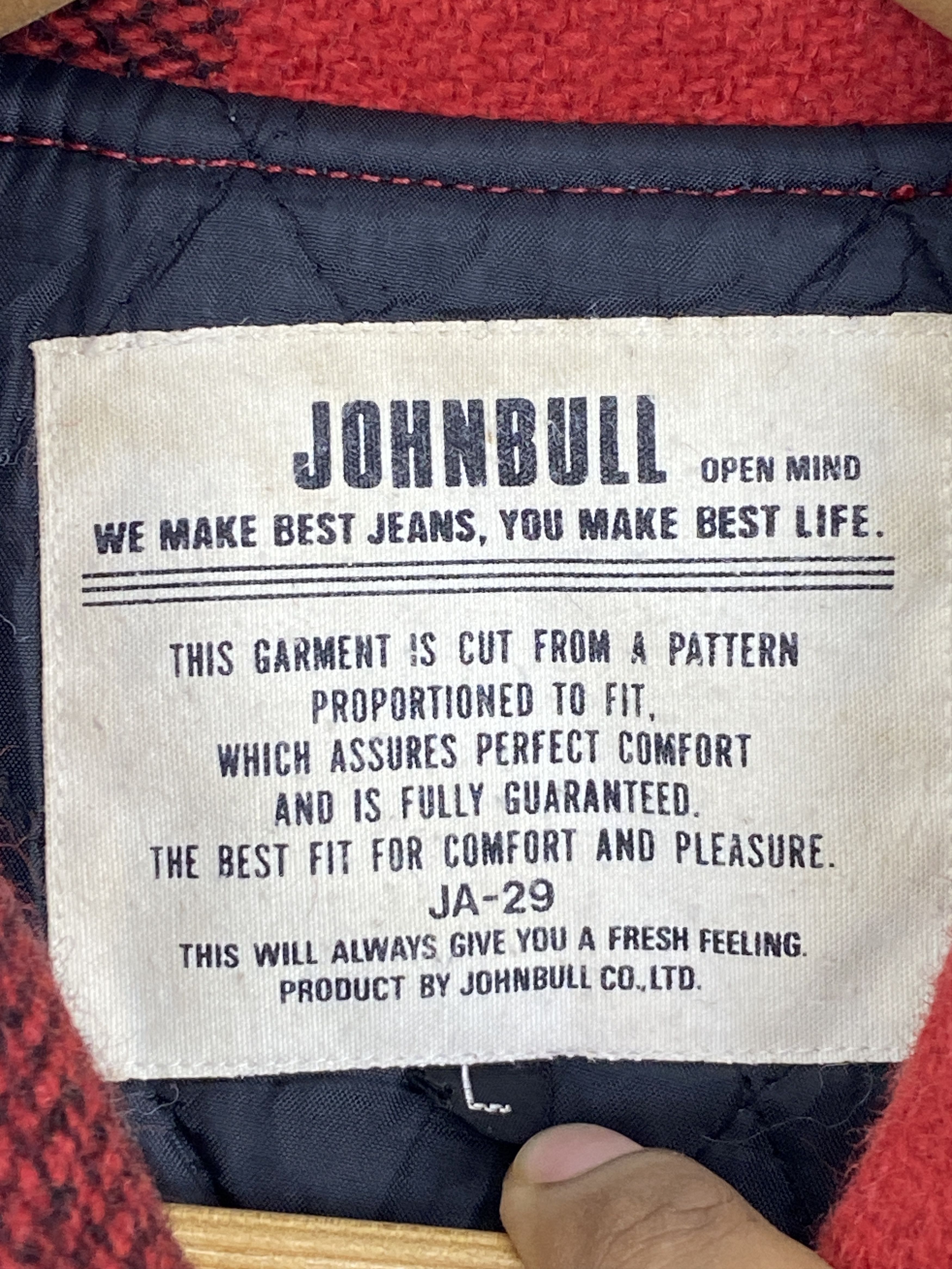 If Six Was Nine Vintage John Bull Shadow Plaid Zipper Flannel Jacket MJ0056 Size US L / EU 52-54 / 3 - 5 Thumbnail