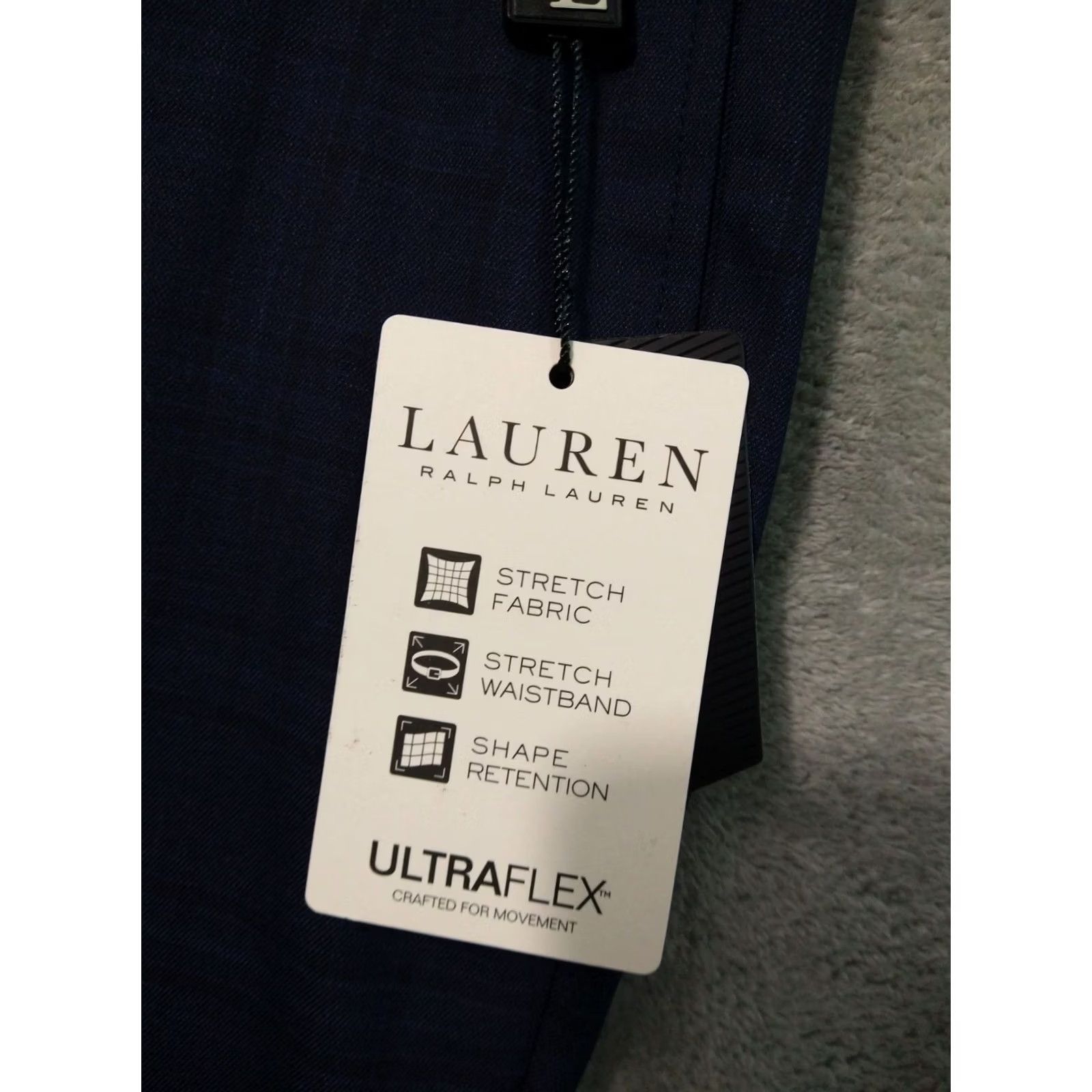 Ralph Lauren Ralph Lauren Pants Mens 36x32 Blue Plaid Flat Front Straight Leg Trousers Dress Size US 36 / EU 52 - 7 Thumbnail