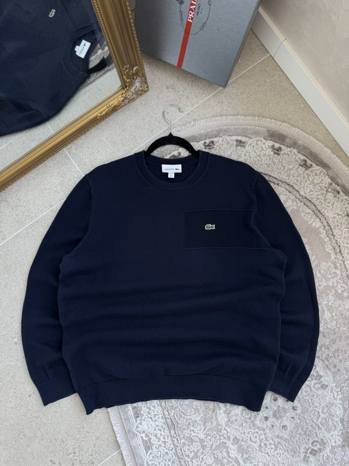 Lacoste Rare Vintage Lacoste Sweater Sweatshirt Hype Size US L / EU 52-54 / 3 - 1 Thumbnail