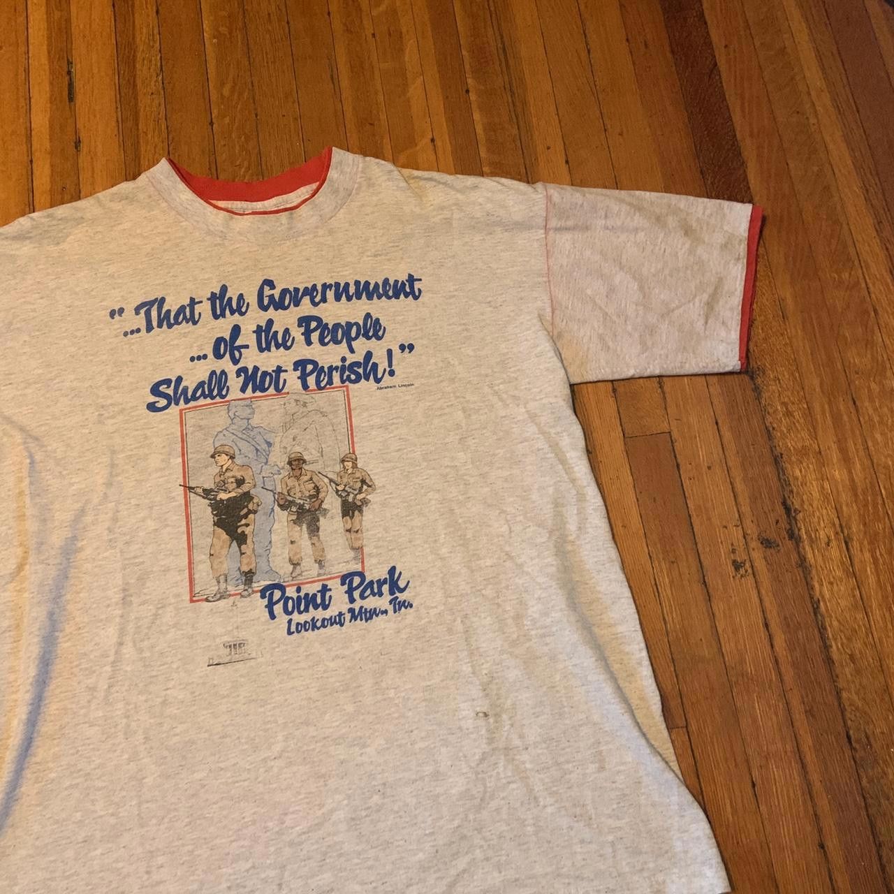 Designer Vintage Abe Lincoln Quote T Shirt Size US XL / EU 56 / 4 - 1 Thumbnail
