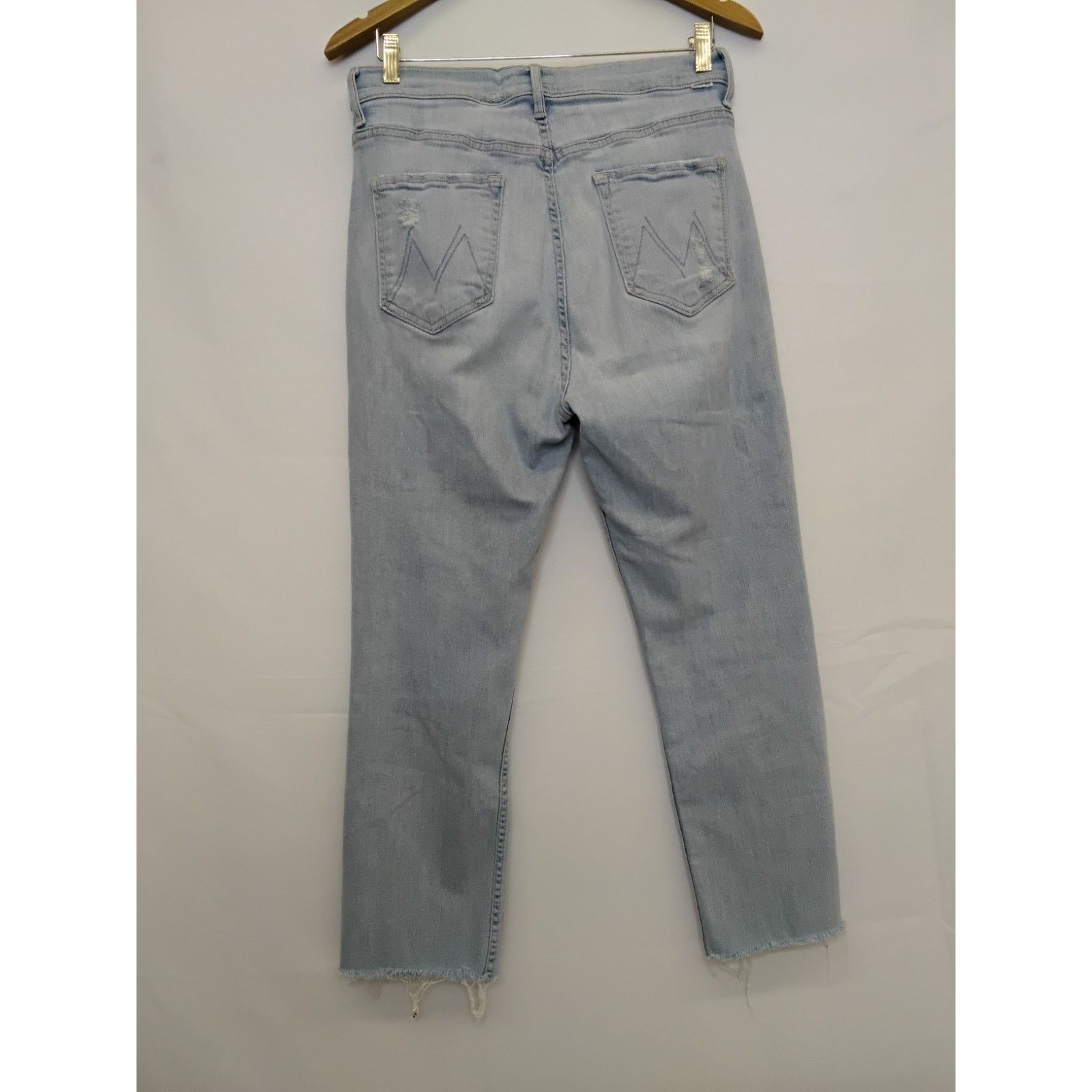 MOTHER Mother High Waisted Rider Jeans Women's 31 Light Wash Size 31" - 3 Thumbnail