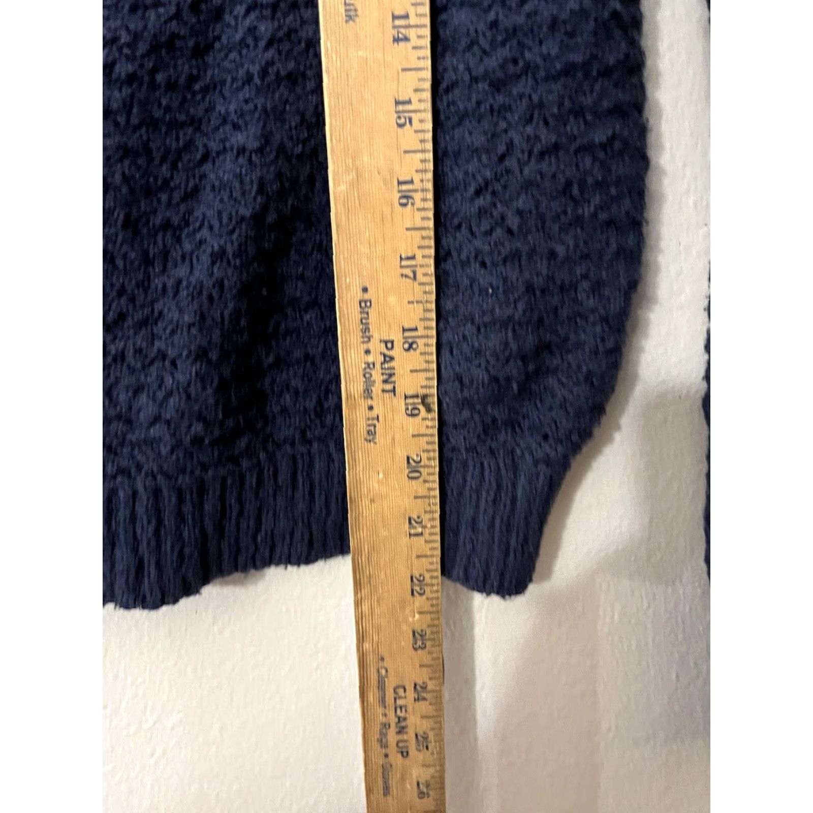 Abercrombie & Fitch VINTAGE Abercrombie & Fitch Sweater Womens XS Navy Open Knit Pullover Long Sleeve Round Neck Casual Knitwear Blue 90s Womens Size XS / US 0-2 / IT 36-38 - 4 Thumbnail