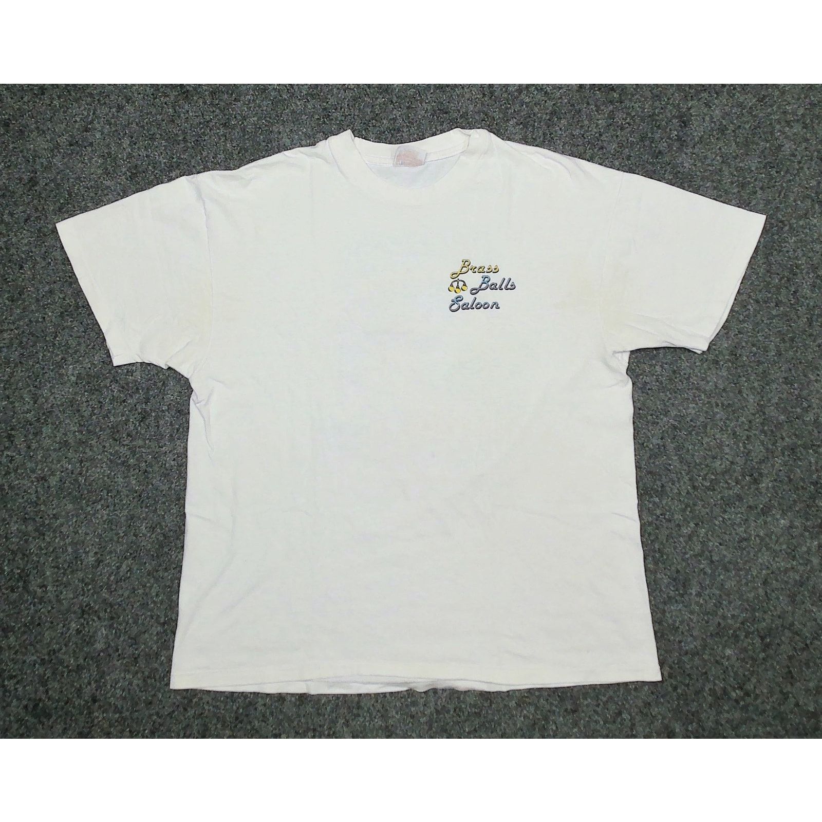 Hanes Vintage 1992 Brass Balls Saloon Single Stitch Tee (Boxy XL) Size US XL / EU 56 / 4 - 3 Thumbnail