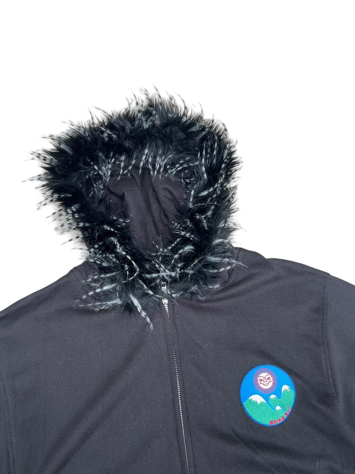 Vintage Vintage ANNA SUI Made in Usa Faux Fur Hoodie Sweater Size US S / EU 44-46 / 1 - 5 Thumbnail