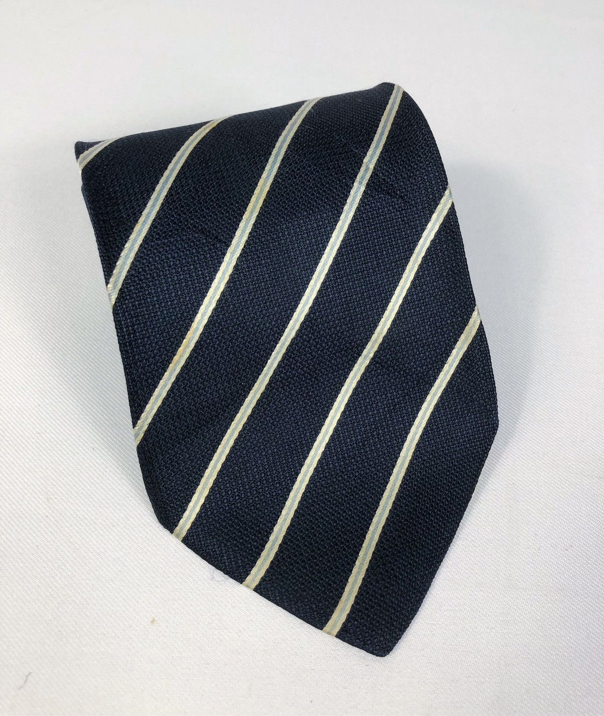 Balenciaga Rare Vintage Balenciaga Stripes Silk Tie Size ONE SIZE - 1 Thumbnail