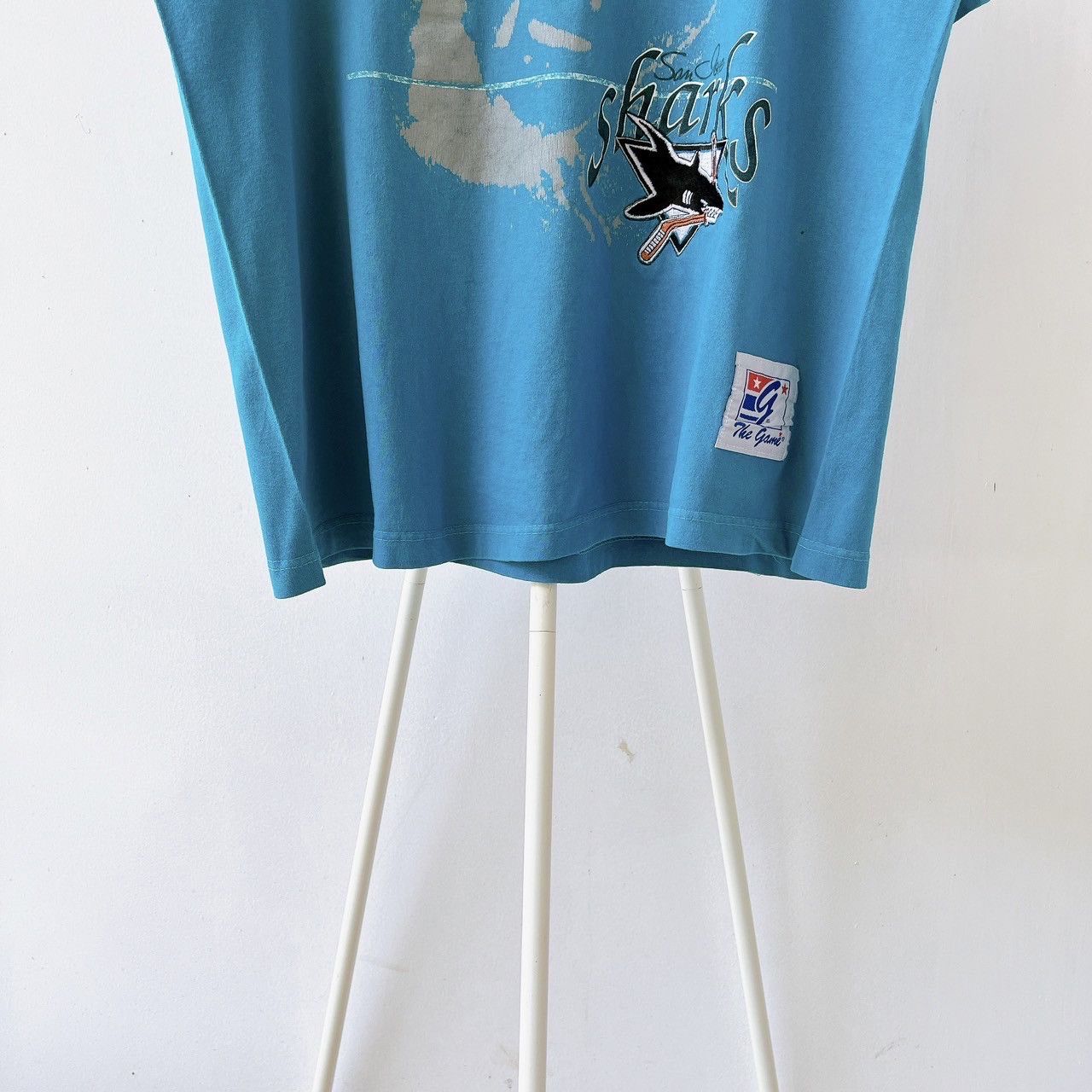 Vintage 90s San Jose Sharks NHL t-shirt/ L Size US L / EU 52-54 / 3 - 3 Thumbnail