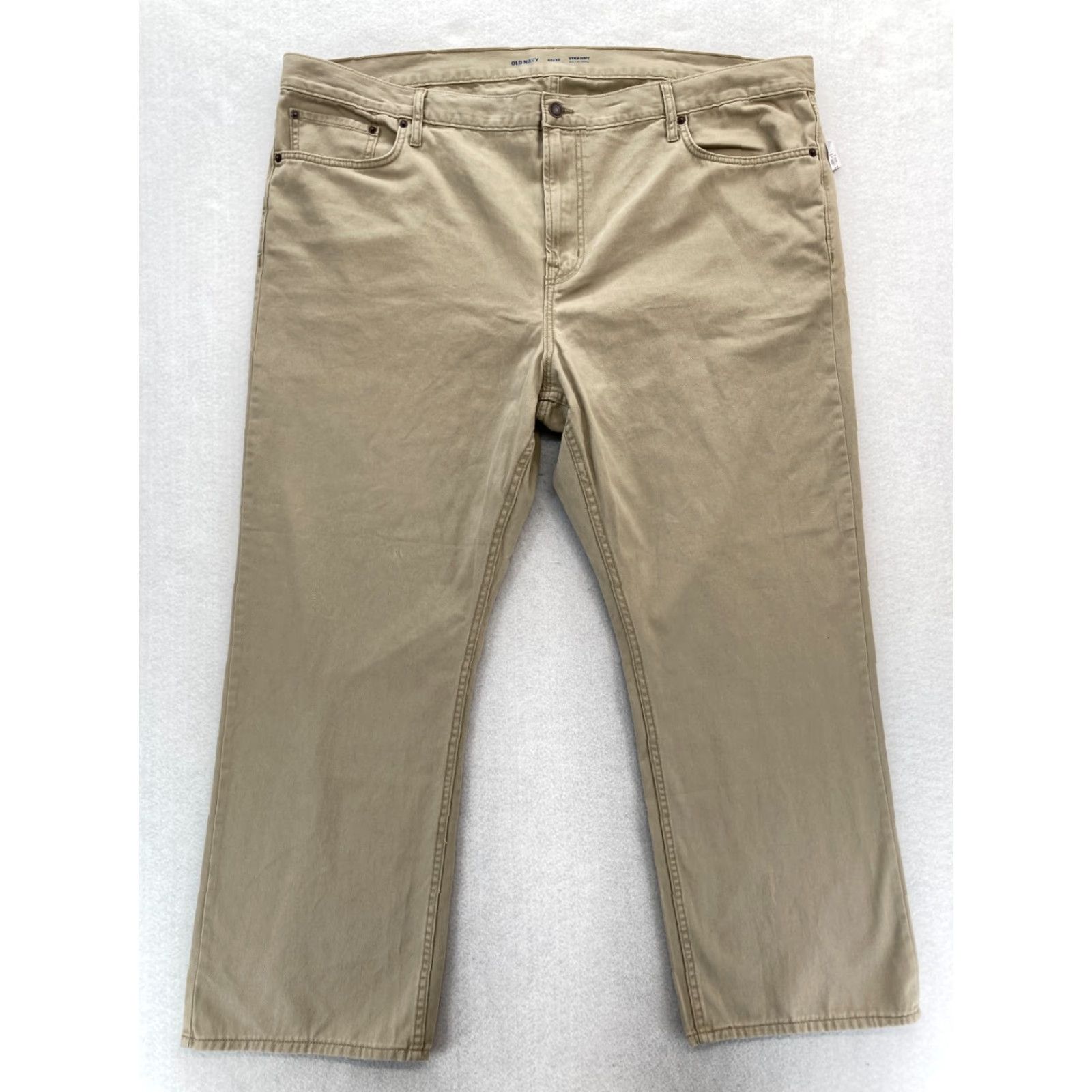 Old Navy Old Navy Chino Pants Mens Big & Tall 48x30 Straight Khaki Beige Casual NWT Size US 32 / EU 48 - 2 Thumbnail