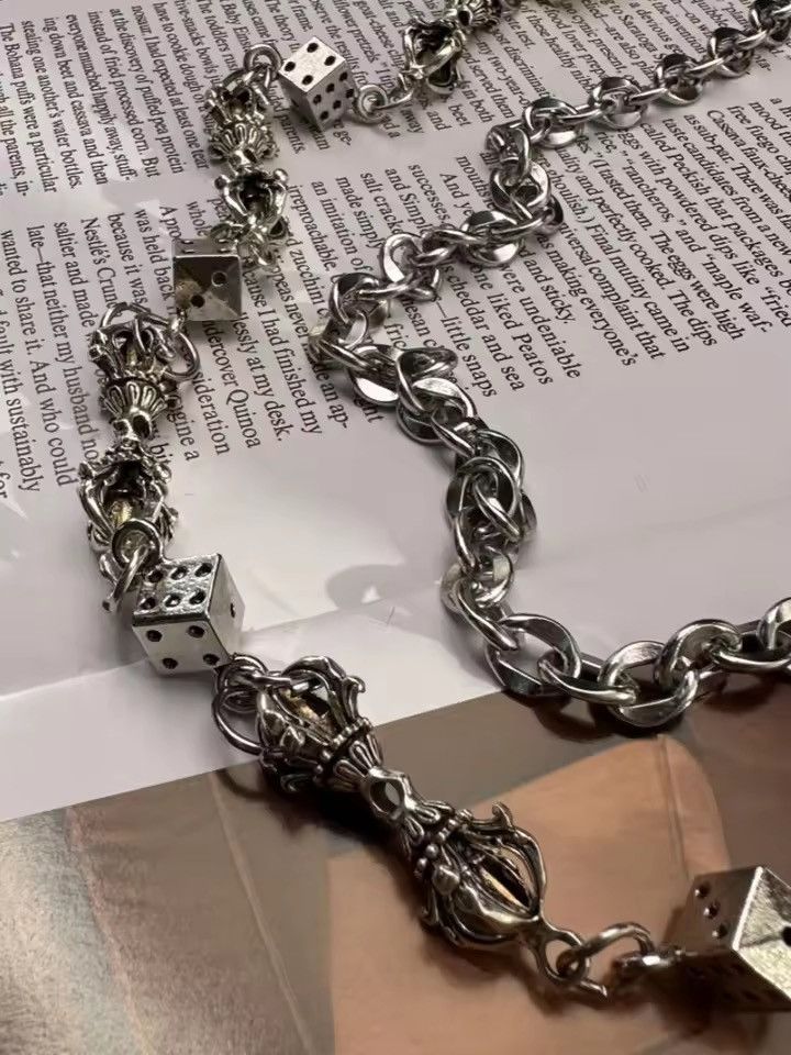 Jewelry Dice Double-Layer Pants Wallet Chain,Y2K Jeans Chain Size ONE SIZE - 4 Thumbnail