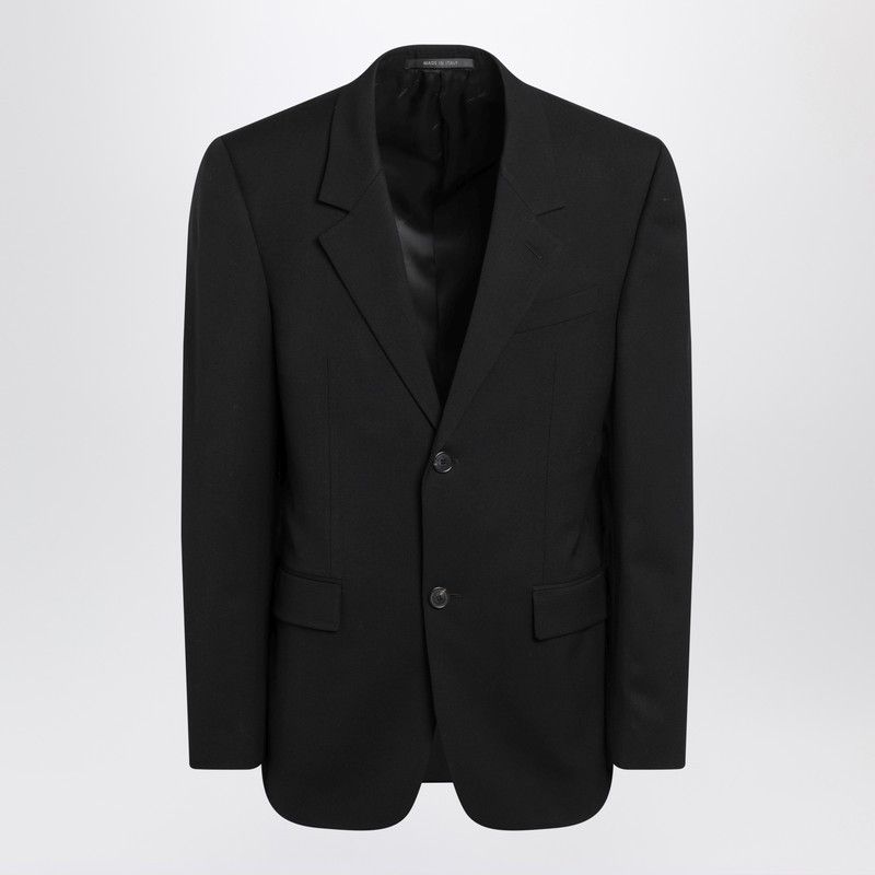 Balenciaga Balenciaga Single-Breasted Black Wool Jacket Size S / US 4 / IT 40 - 1 Thumbnail