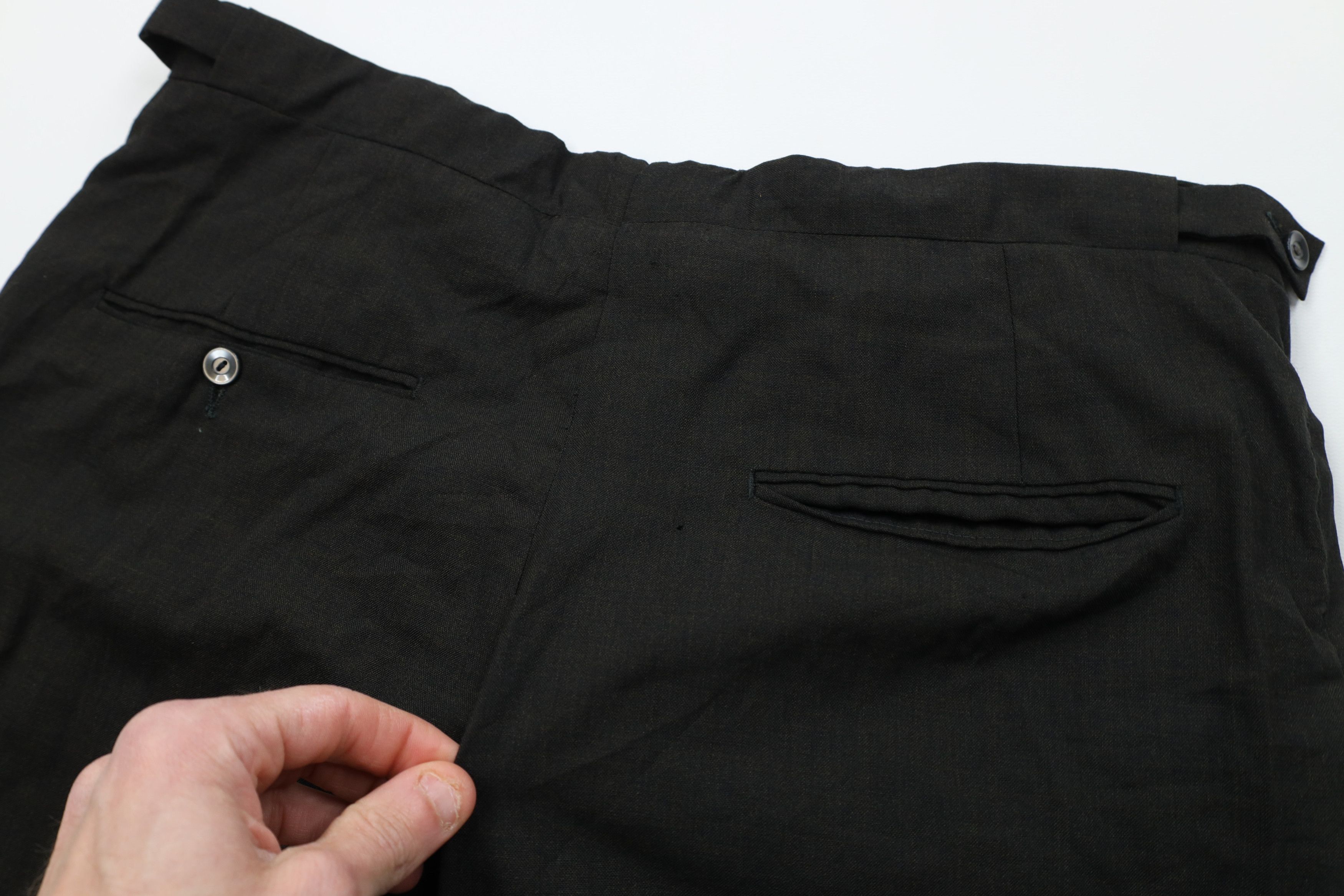 Vintage Vintage 50s Hollywood Regency Gabardine Knit Chino Pants USA Size US 32 / EU 48 - 14 Thumbnail