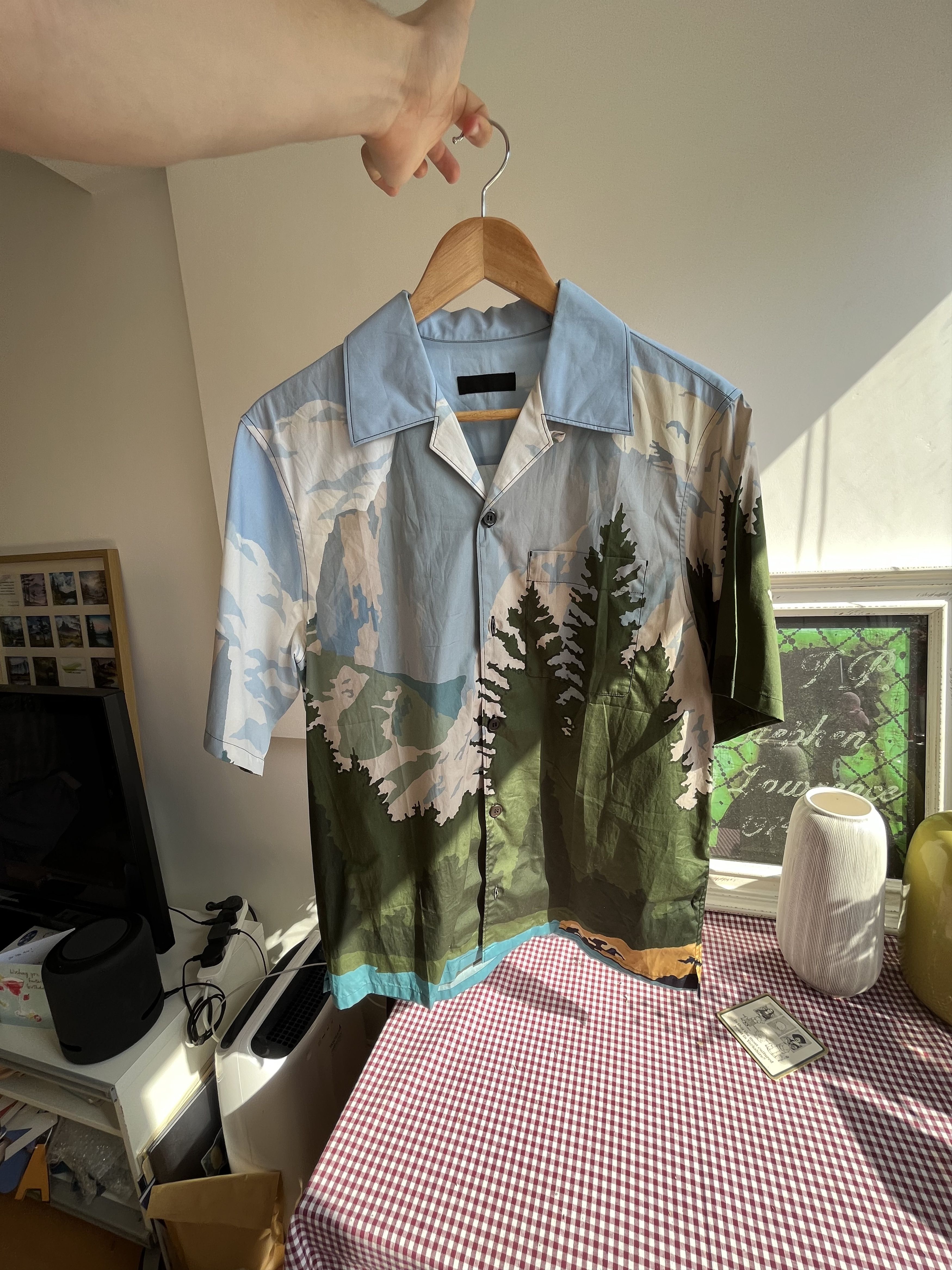 Prada Mountain View Print Bowling Shirt | Grailed